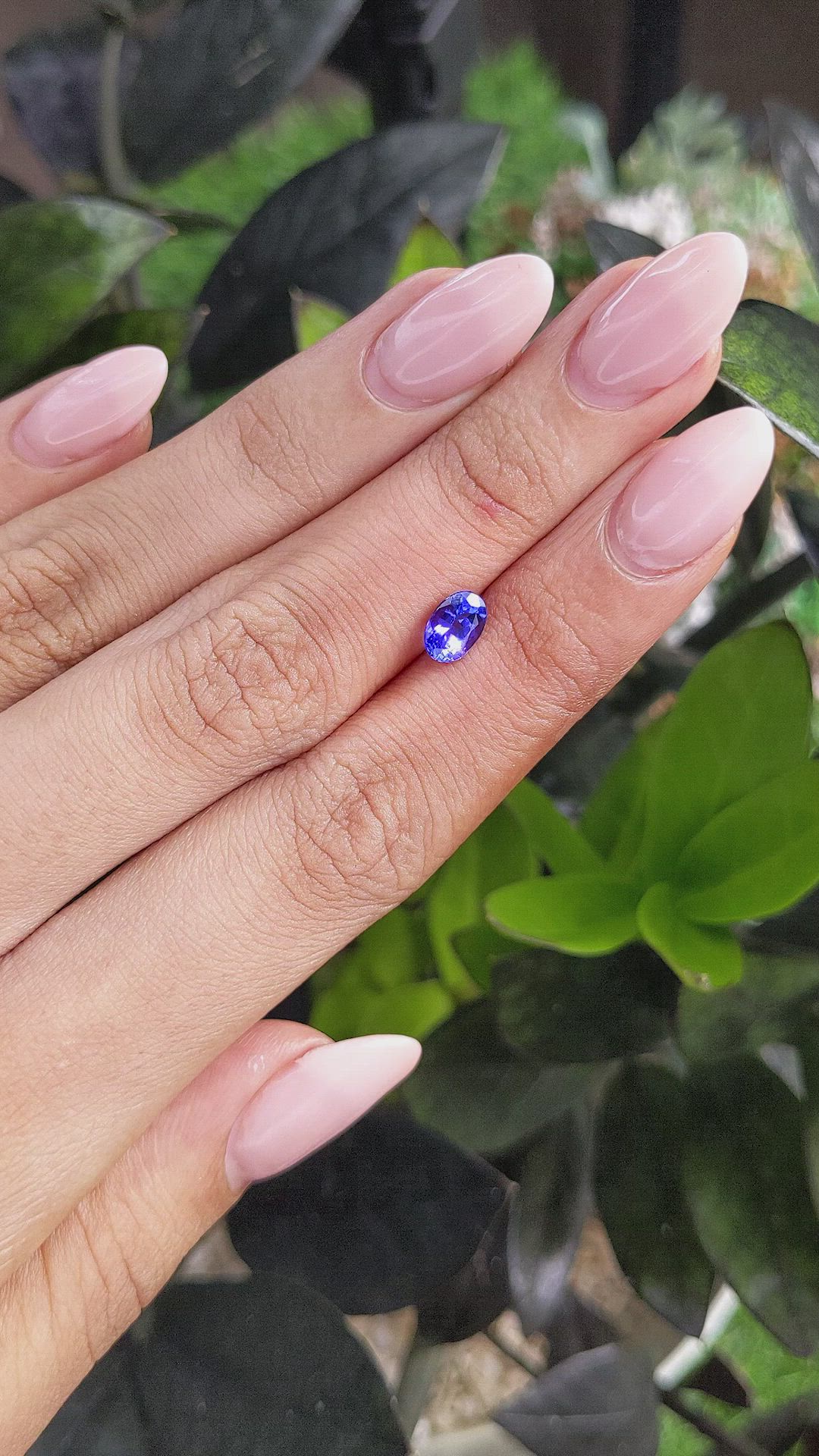 0.95 Ct. Tanzanite from Tanzania Size Video
