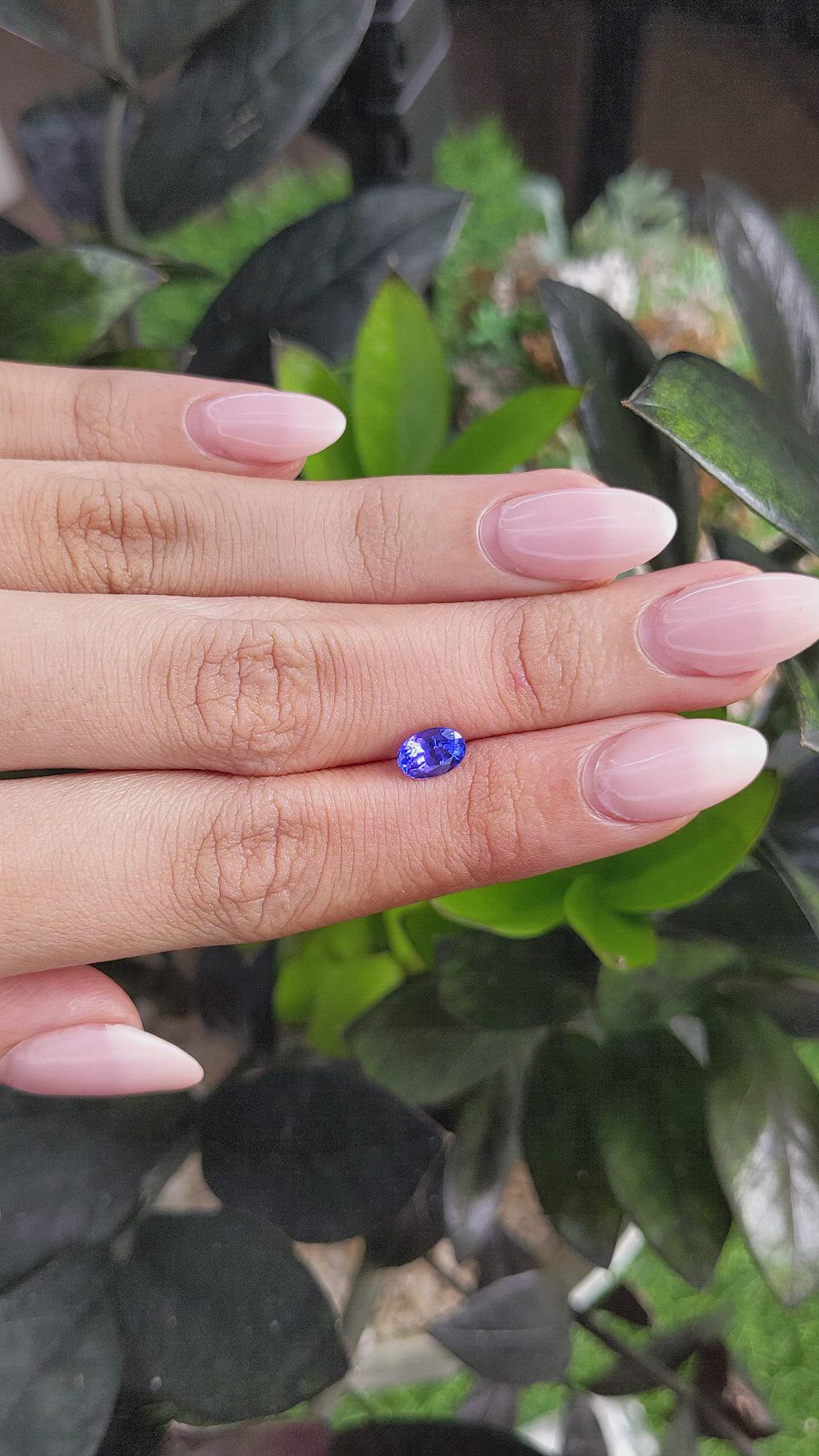 0.95 Ct. Tanzanite from Tanzania Size Video