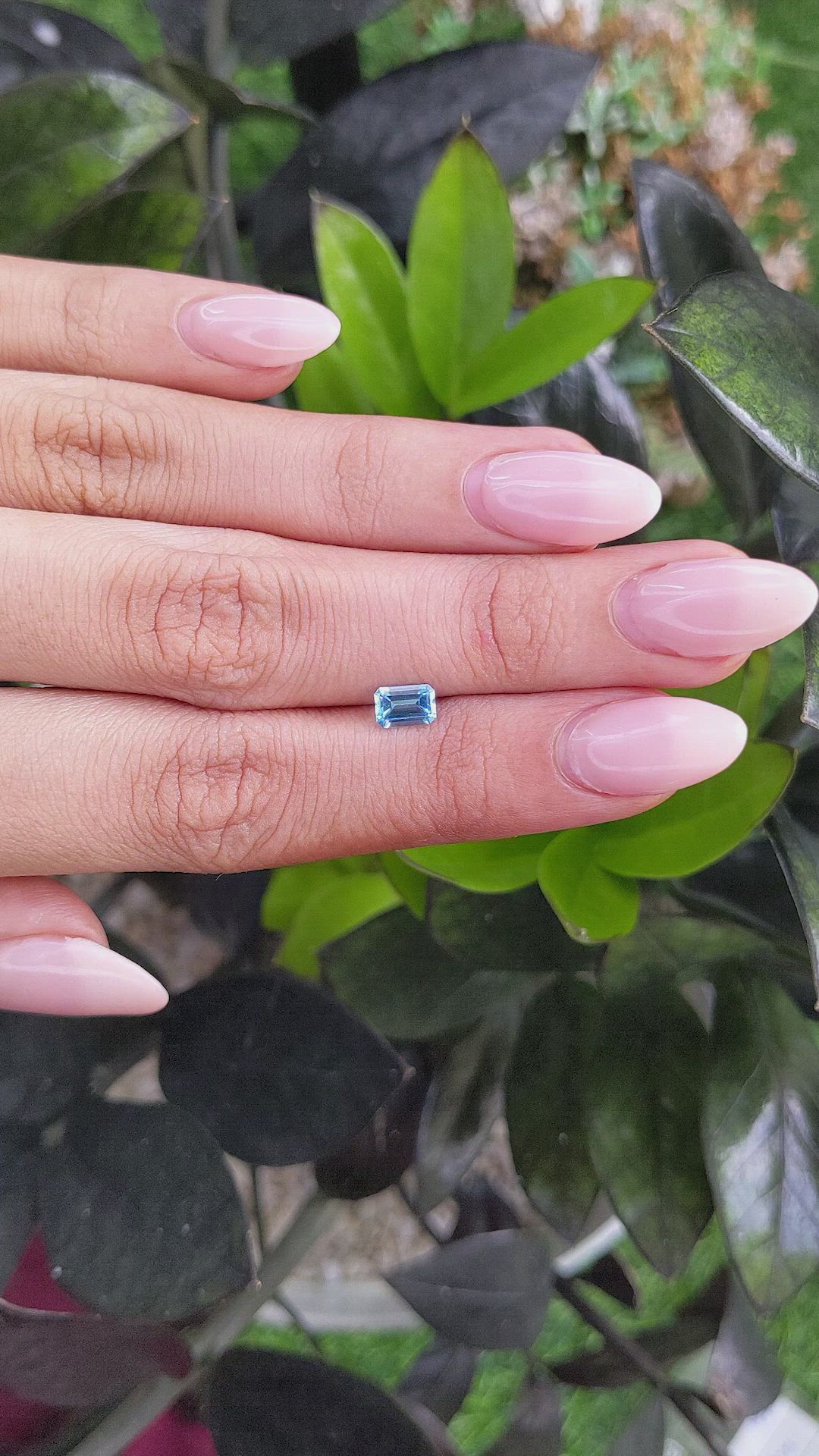 0.68 Ct. Topaz from Ceylon (Sri Lanka) Size Video