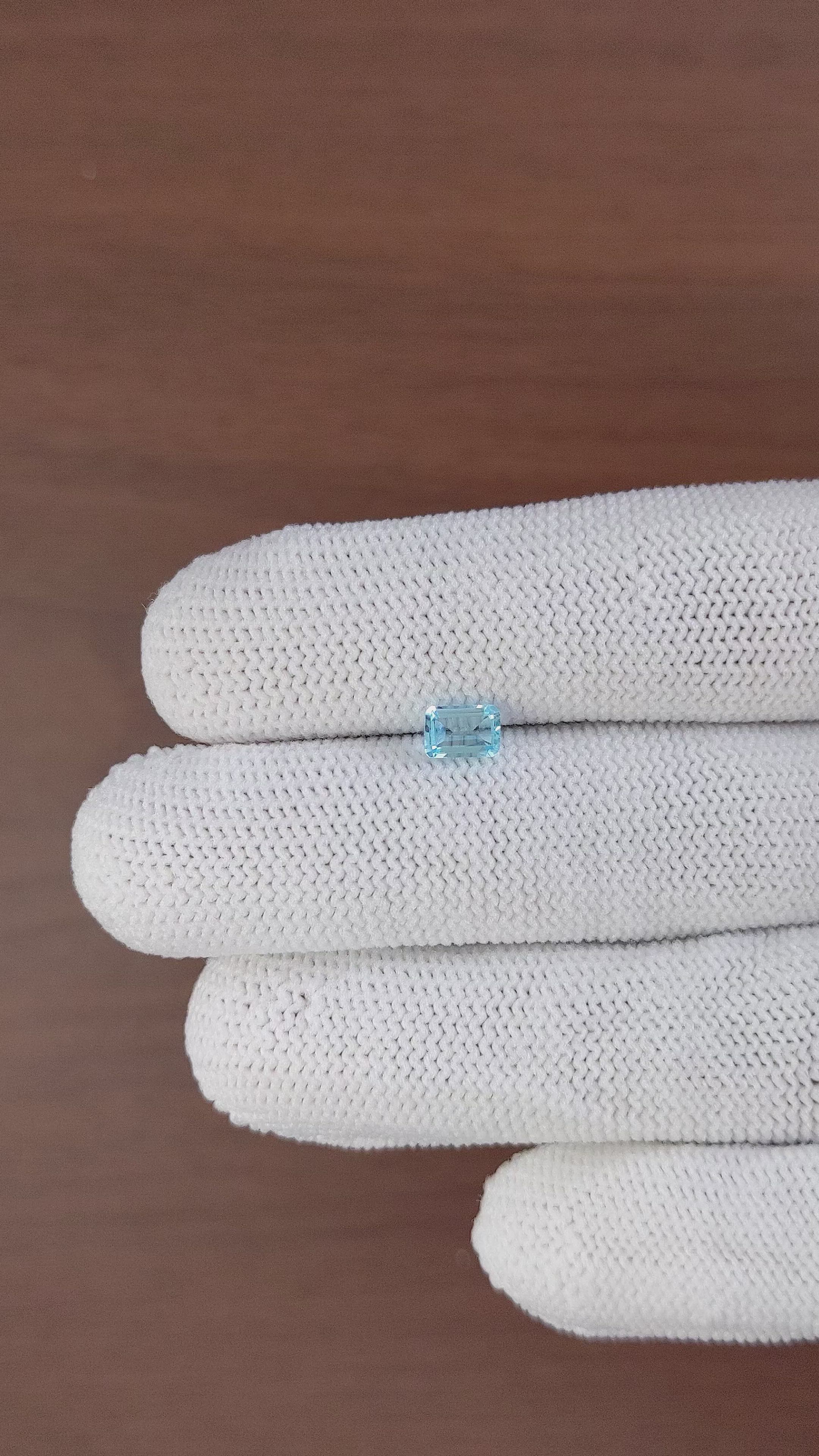 0.72 Ct. Topaz from Ceylon (Sri Lanka) Size Video