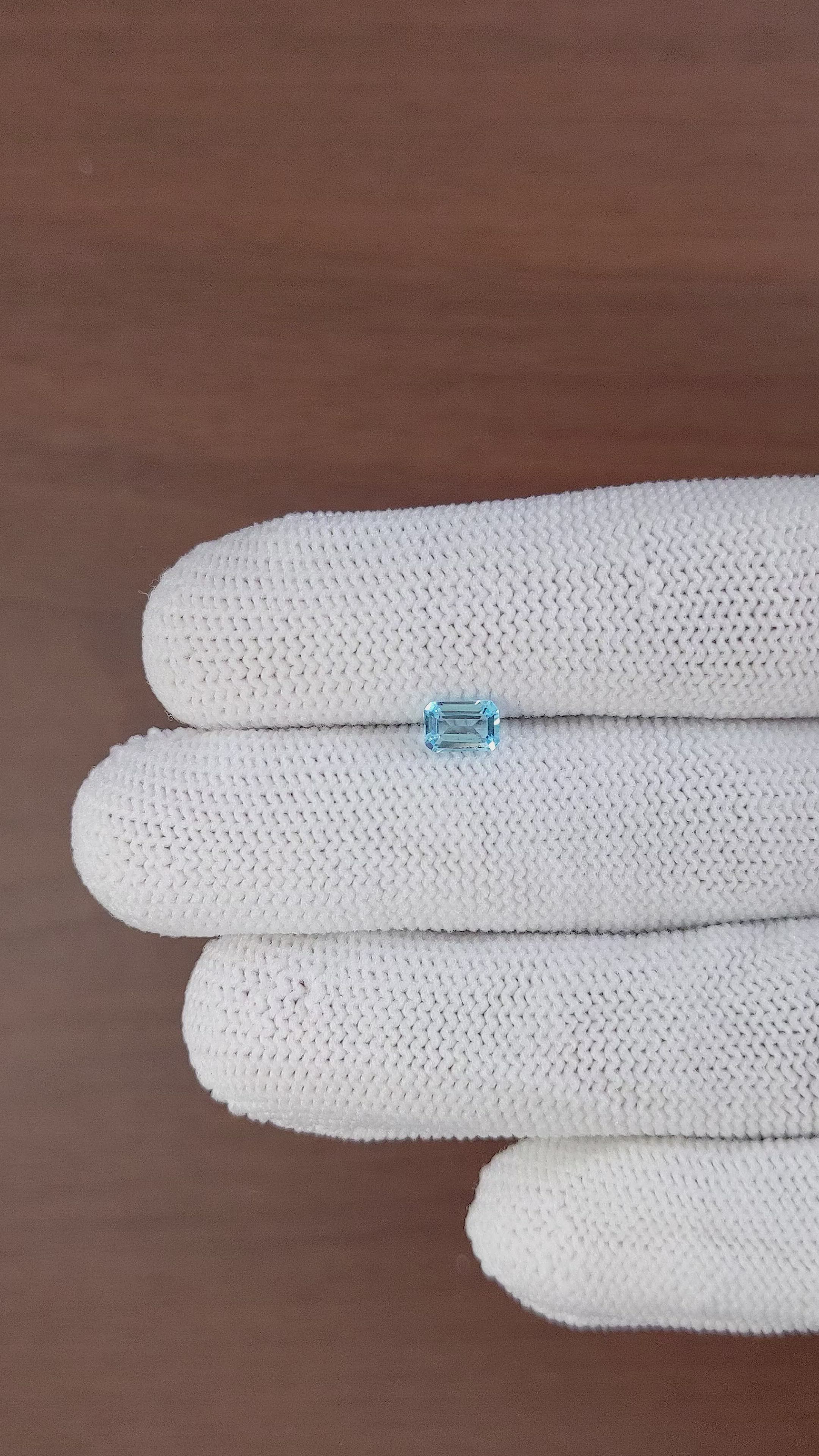 0.62 Ct. Topaz from Ceylon (Sri Lanka) Size Video