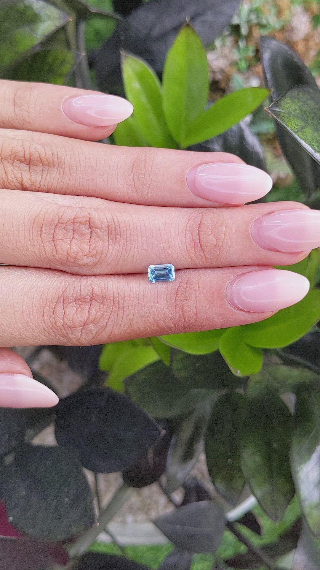 0.62 Ct. Topaz from Ceylon (Sri Lanka) Size Video
