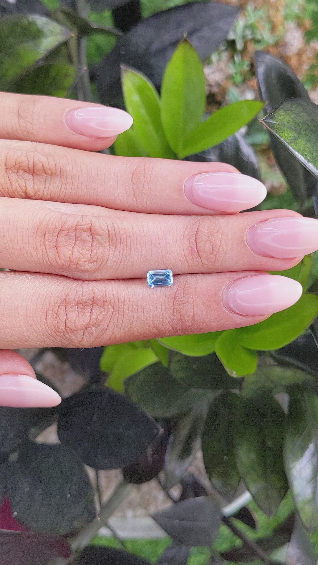 0.60 Ct. Topaz from Ceylon (Sri Lanka) Size Video