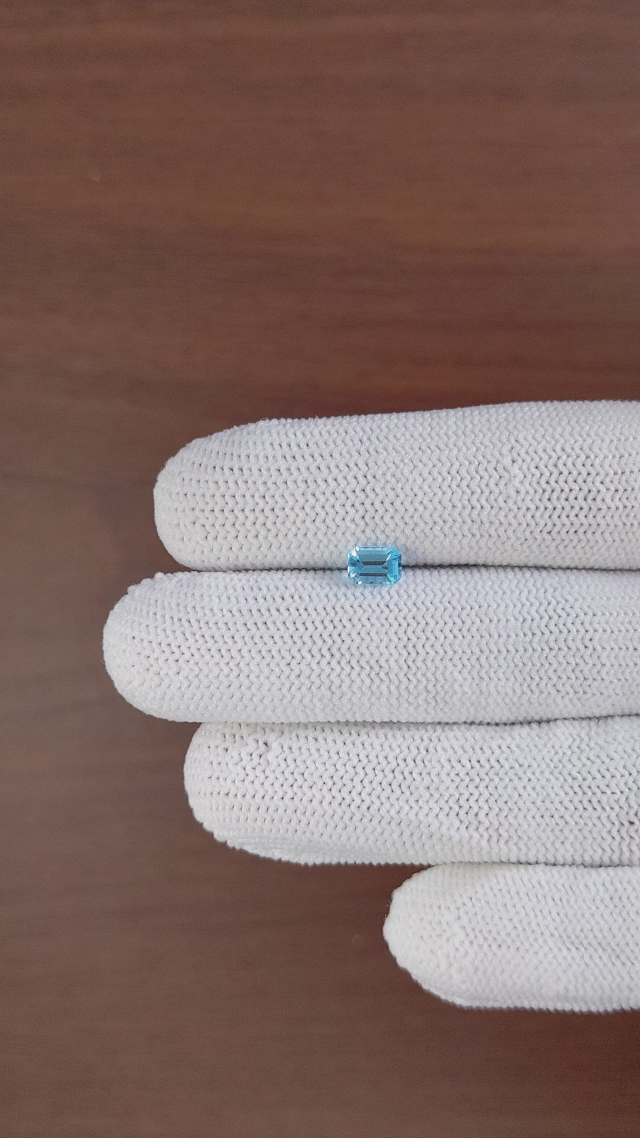 0.65 Ct. Topaz from Ceylon (Sri Lanka) Size Video