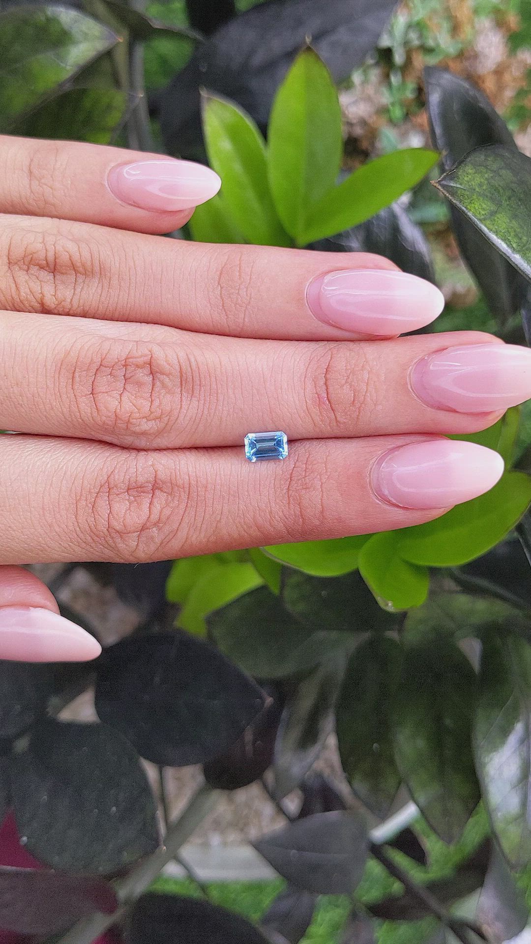 0.65 Ct. Topaz from Ceylon (Sri Lanka) Size Video