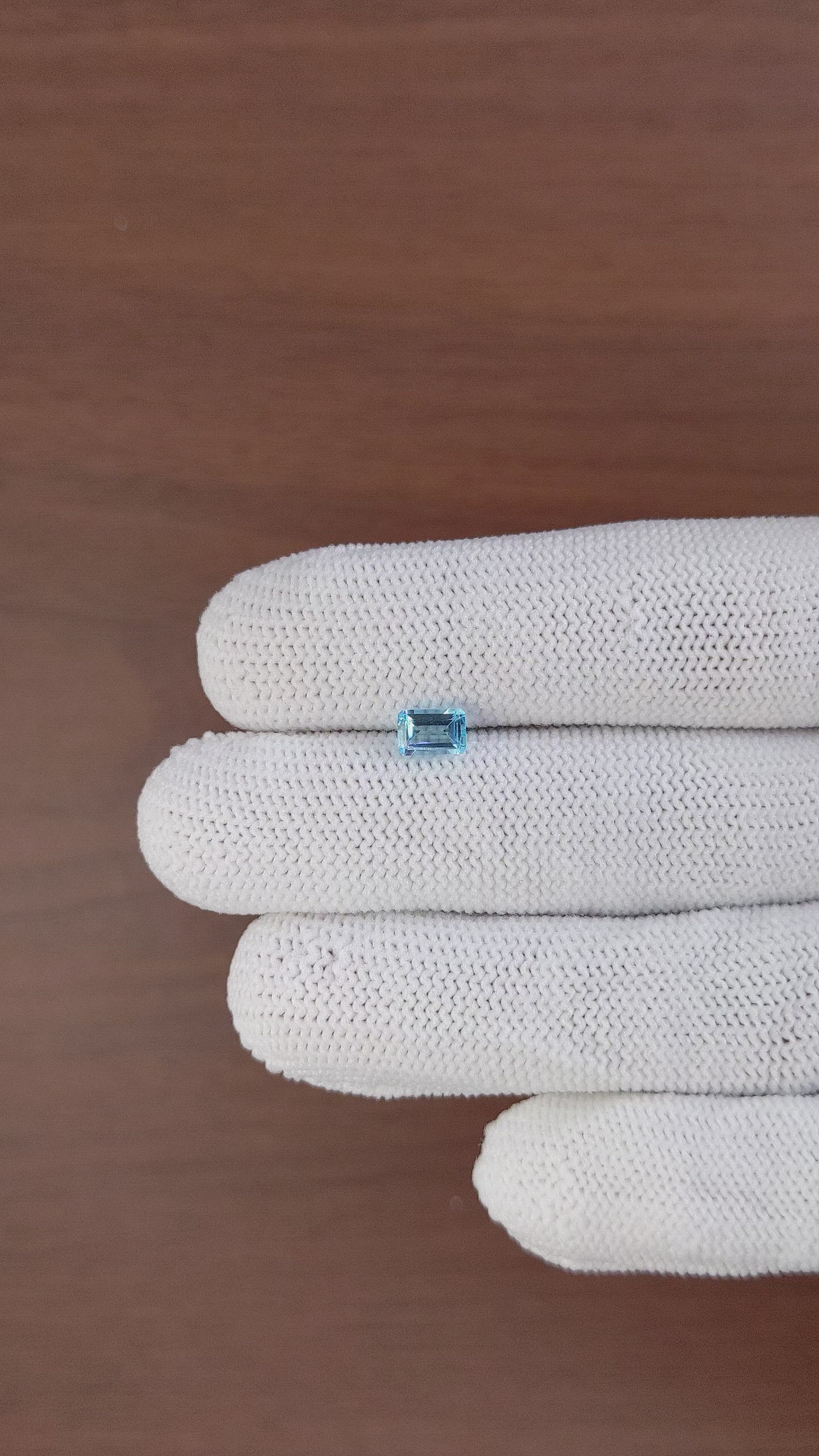 0.85 Ct. Topaz from Ceylon (Sri Lanka) Size Video
