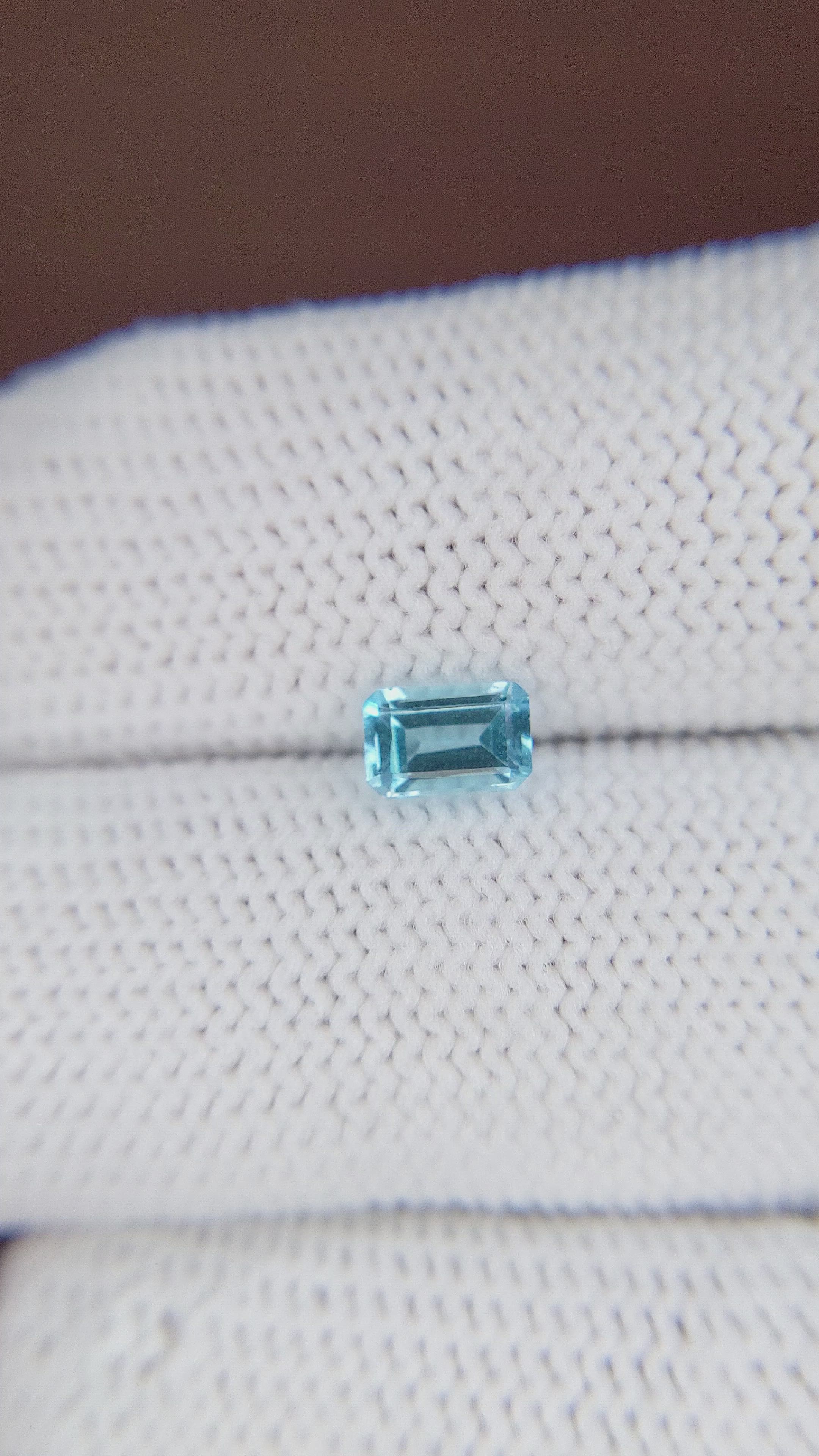 0.71 Ct. Topaz from Ceylon (Sri Lanka) Size Video