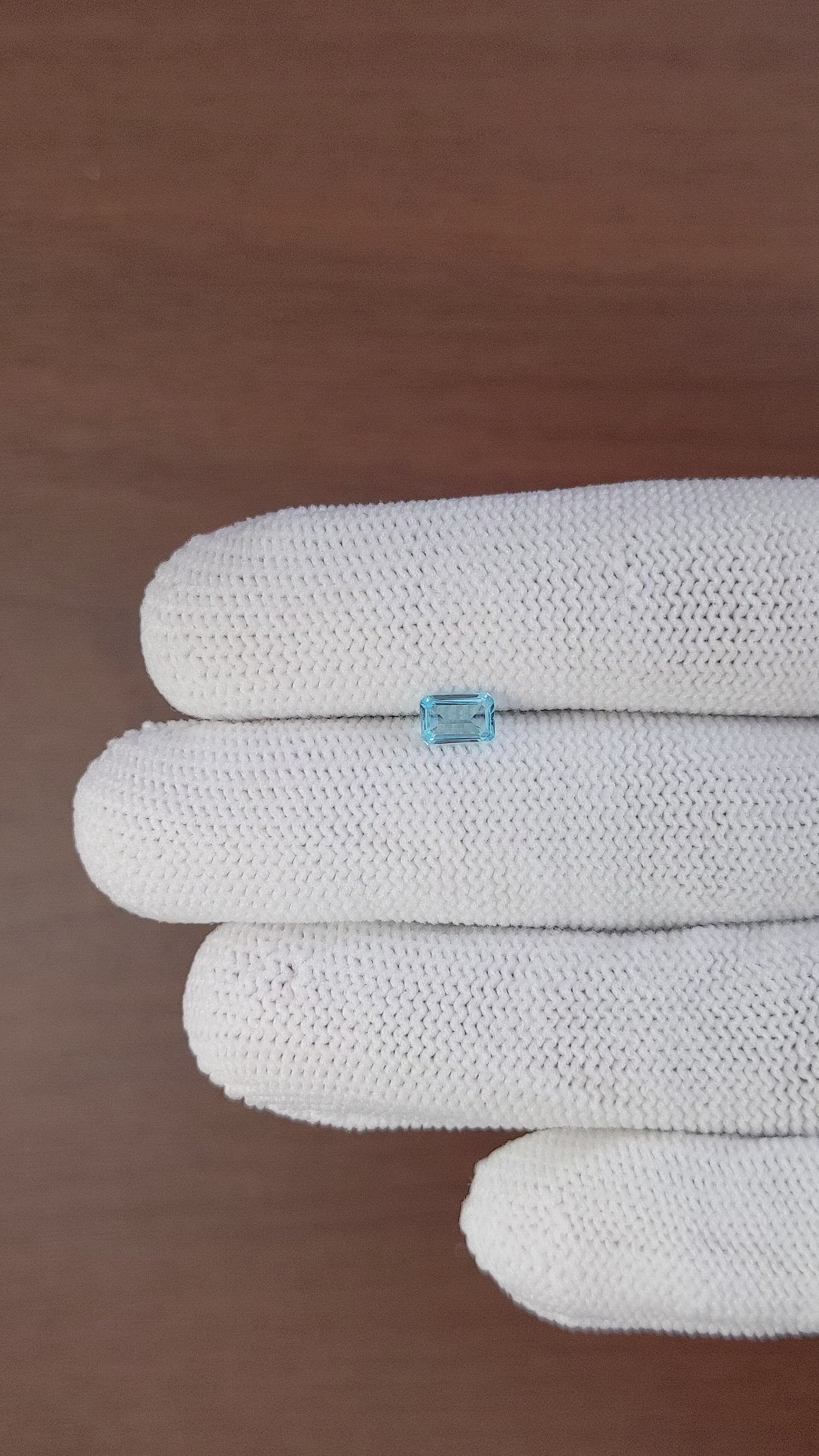 0.62 Ct. Topaz from Ceylon (Sri Lanka) Size Video