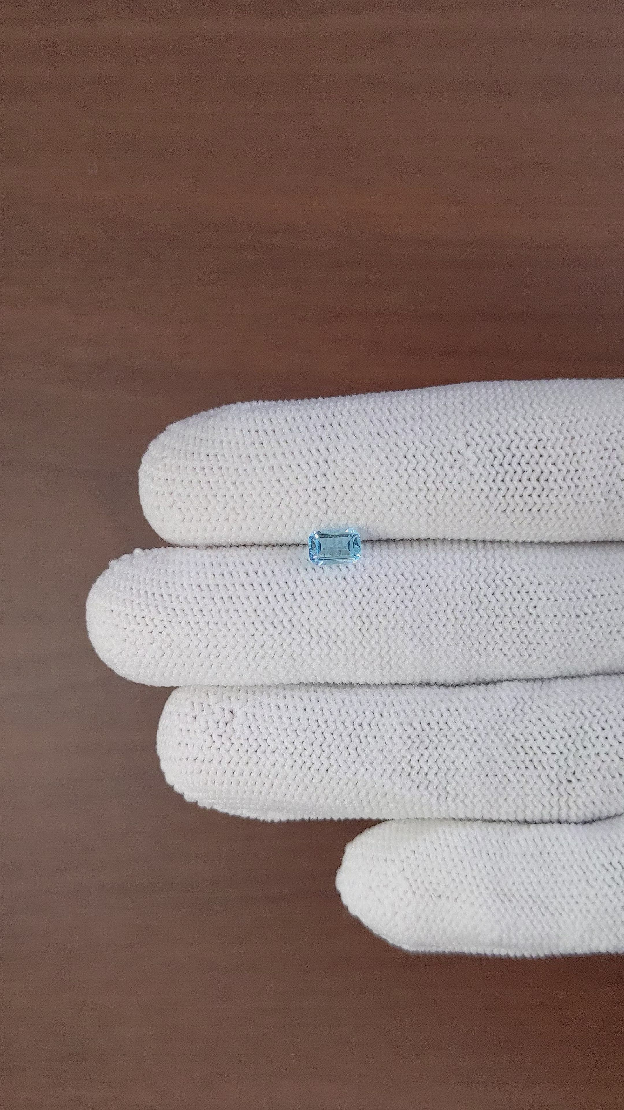 0.74 Ct. Topaz from Ceylon (Sri Lanka) Size Video