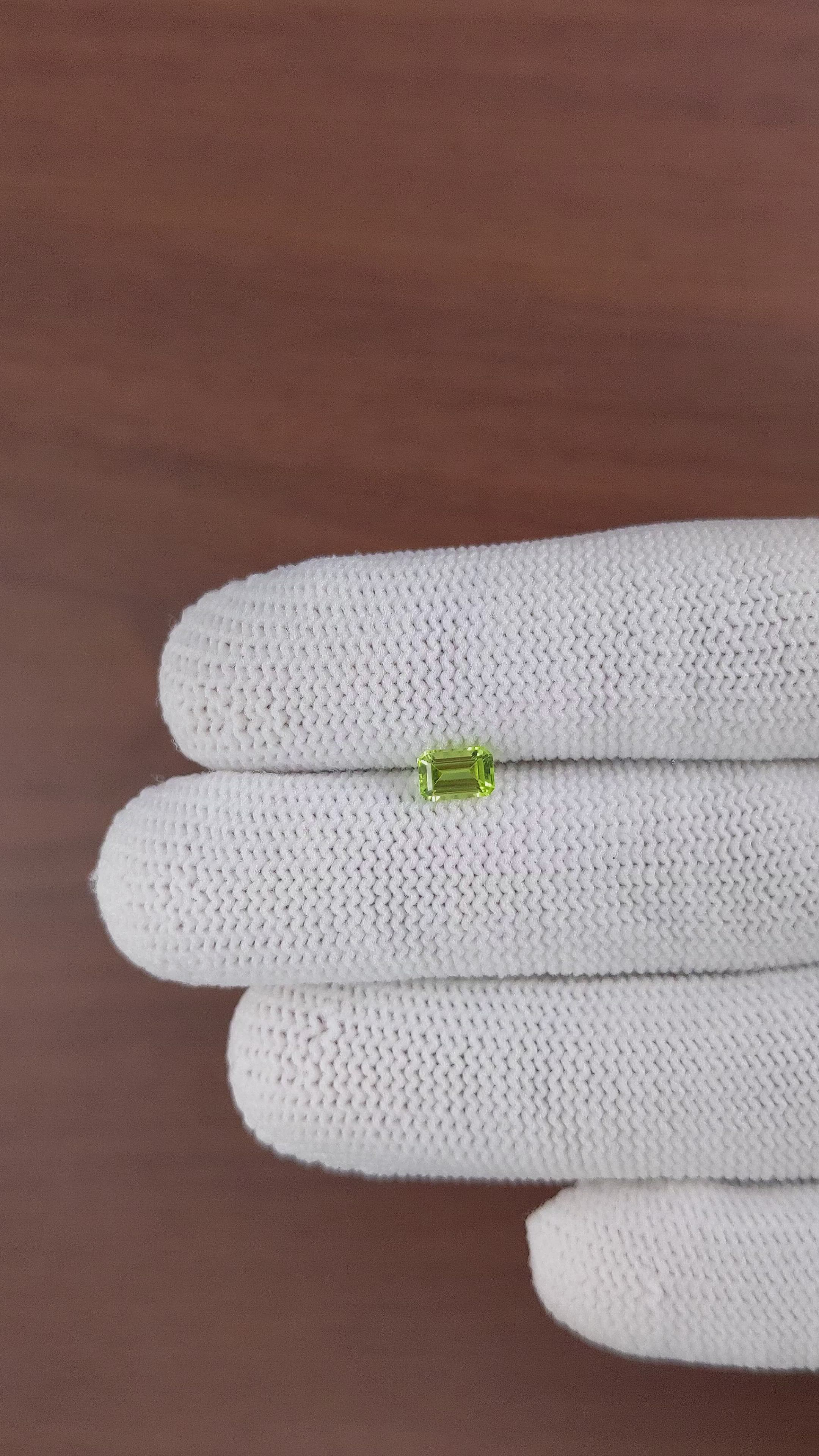 0.59 Ct. Peridot from Ceylon (Sri Lanka) Size Video