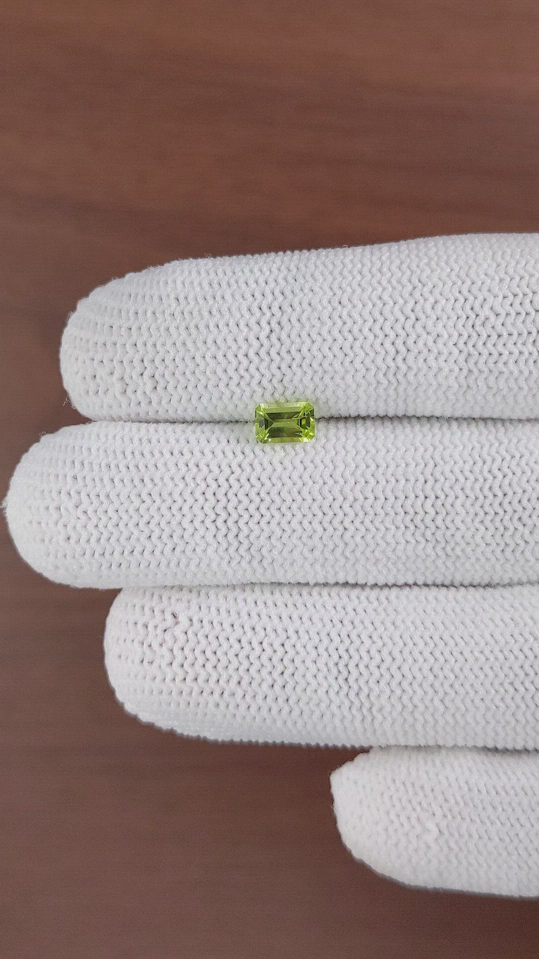 0.58 Ct. Peridot from Ceylon (Sri Lanka) Size Video