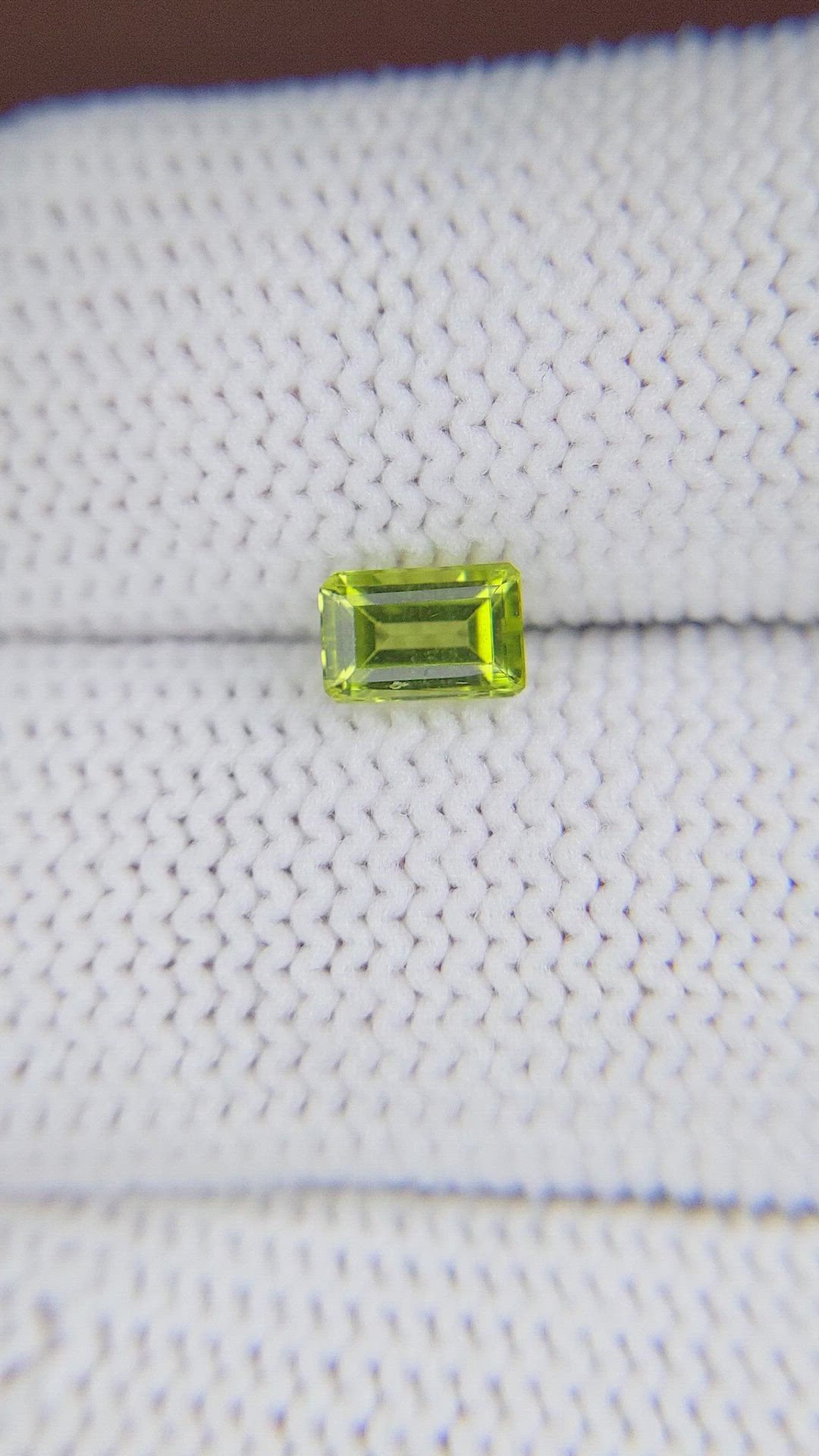 0.73 Ct. Peridot from Ceylon (Sri Lanka) Size Video