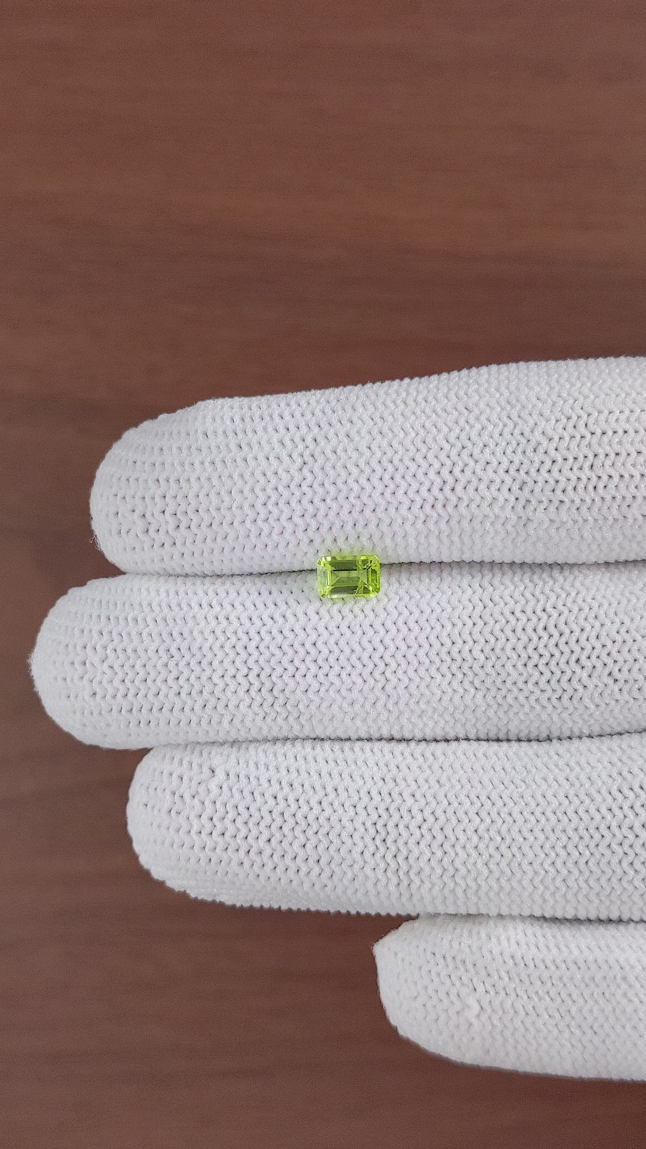 0.71 Ct. Peridot from Ceylon (Sri Lanka) Size Video