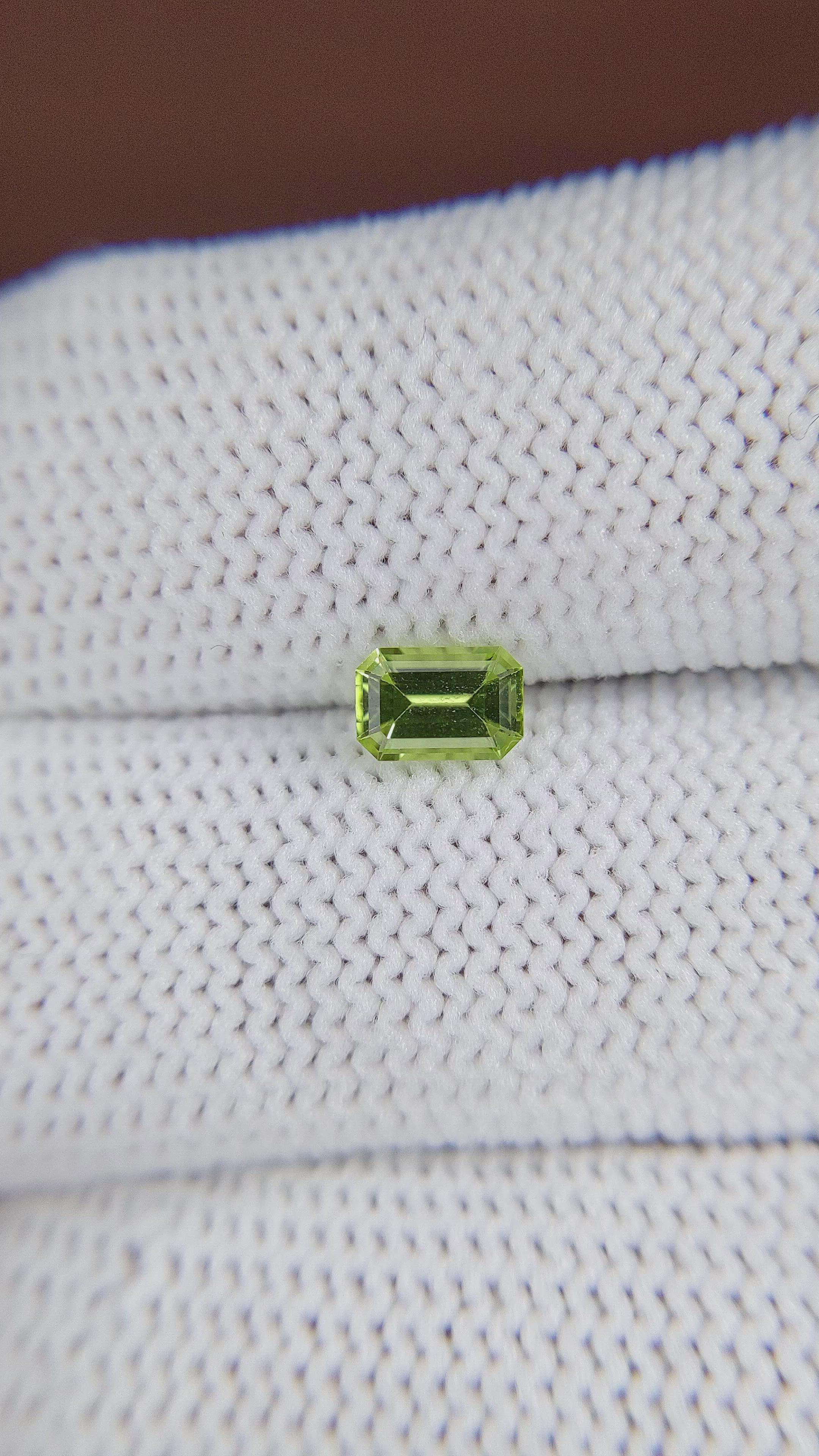 0.55 Ct. Peridot from Ceylon (Sri Lanka) Size Video
