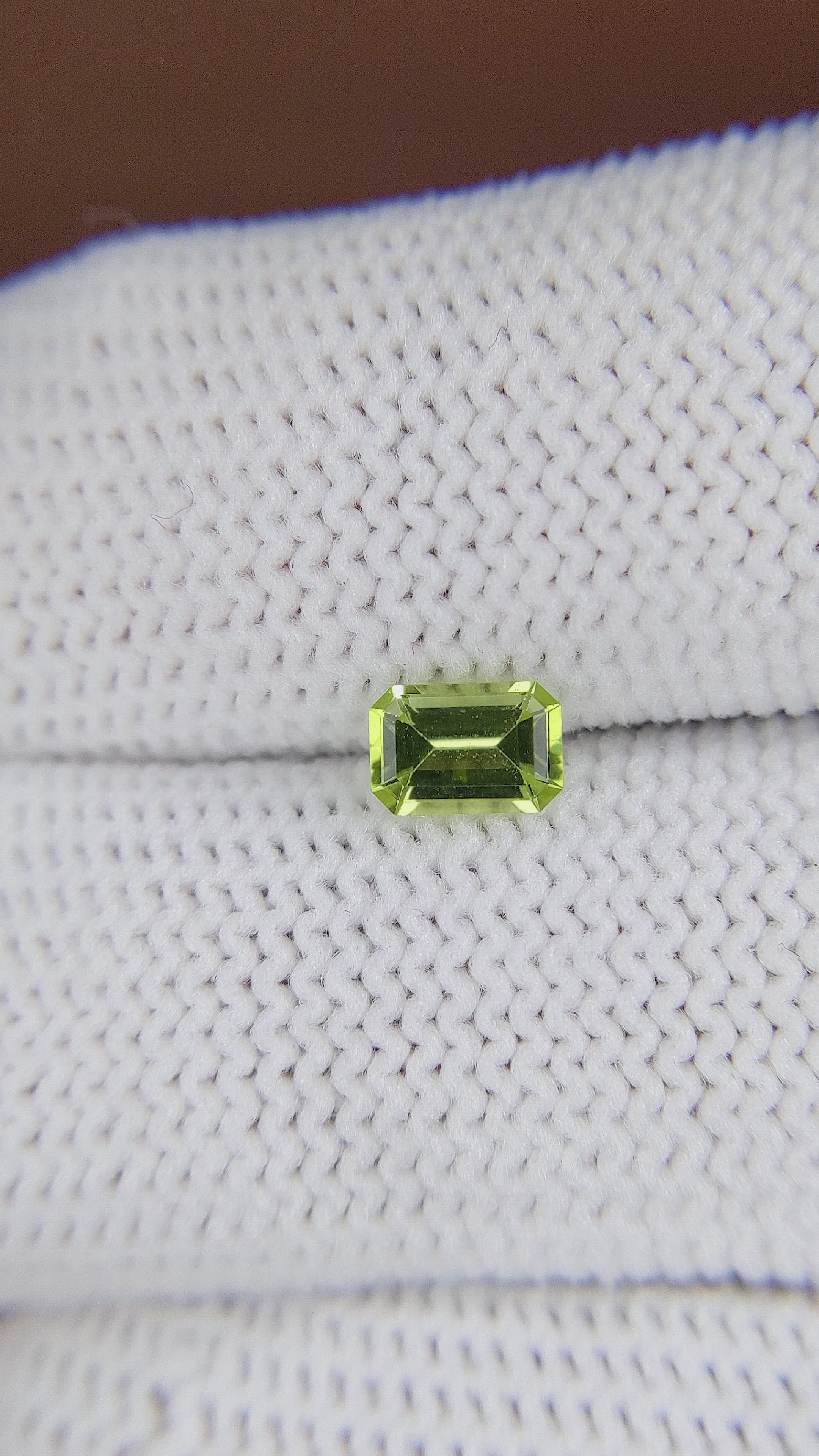 0.51 Ct. Peridot from Ceylon (Sri Lanka) Size Video
