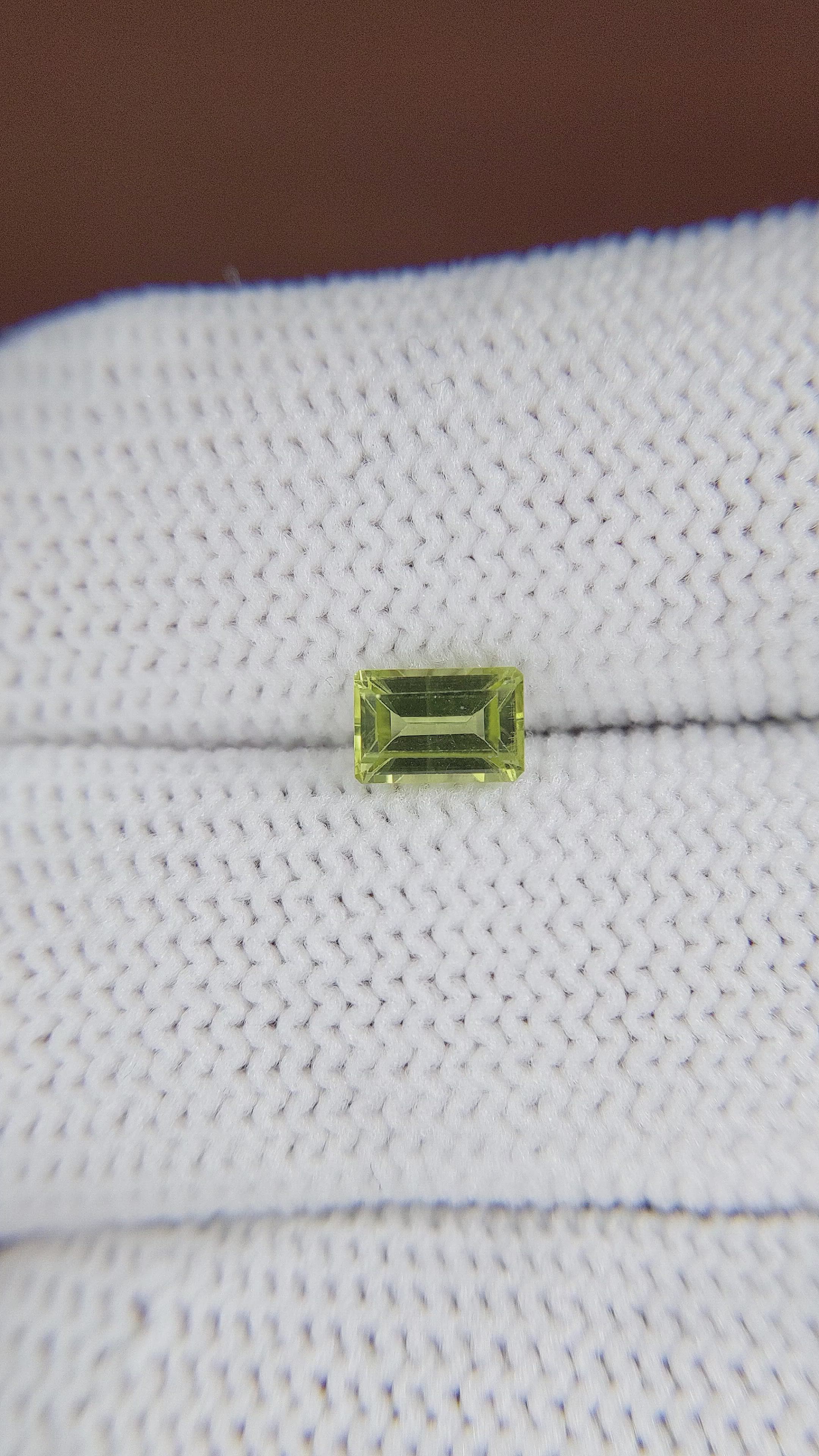 0.66 Ct. Green Peridot from Ceylon (Sri Lanka) Size Video