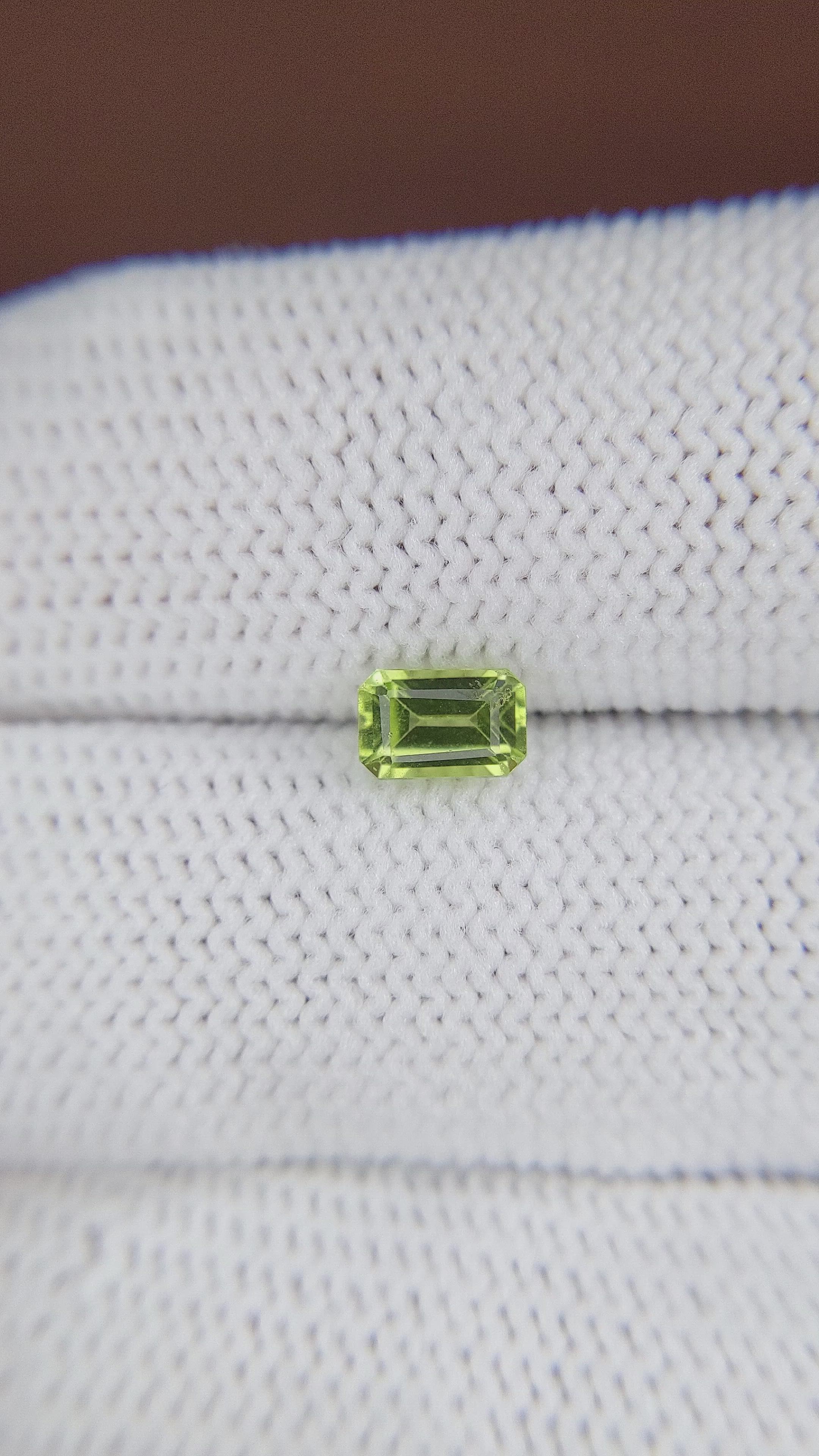 0.72 Ct. Peridot from Ceylon (Sri Lanka) Size Video