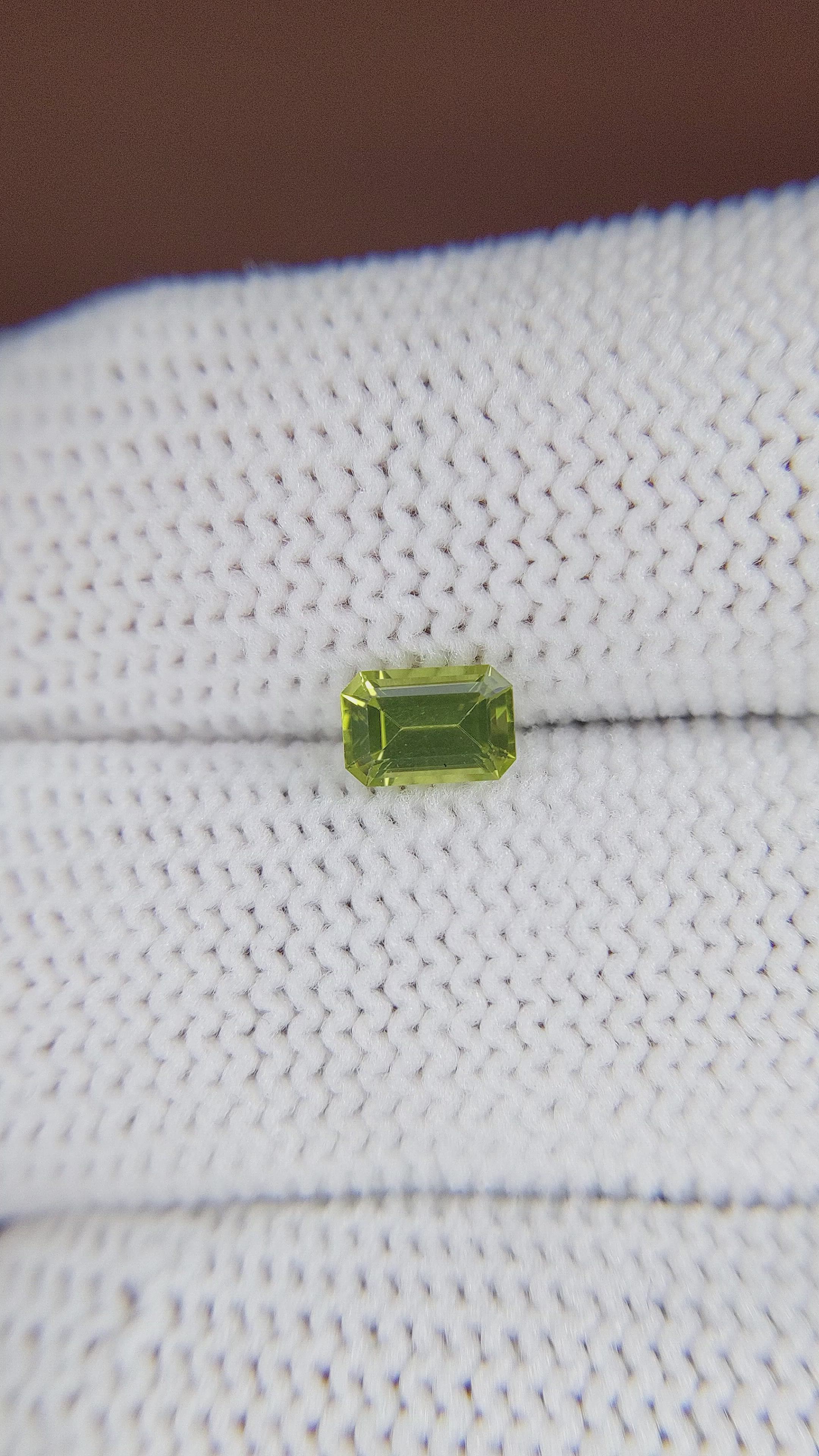 0.58 Ct. Peridot from Ceylon (Sri Lanka) Size Video