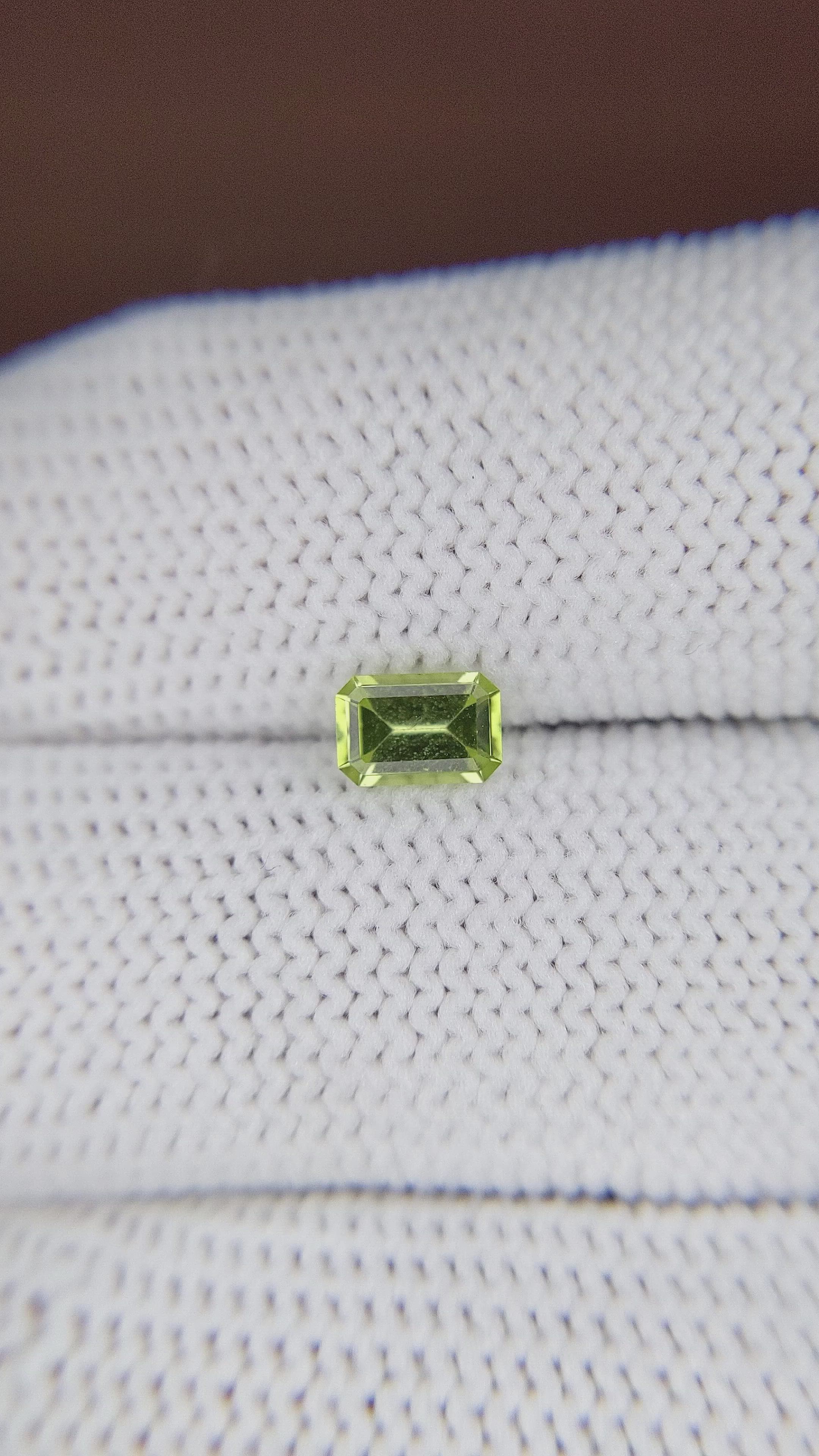 0.53 Ct. Peridot from Ceylon (Sri Lanka) Size Video