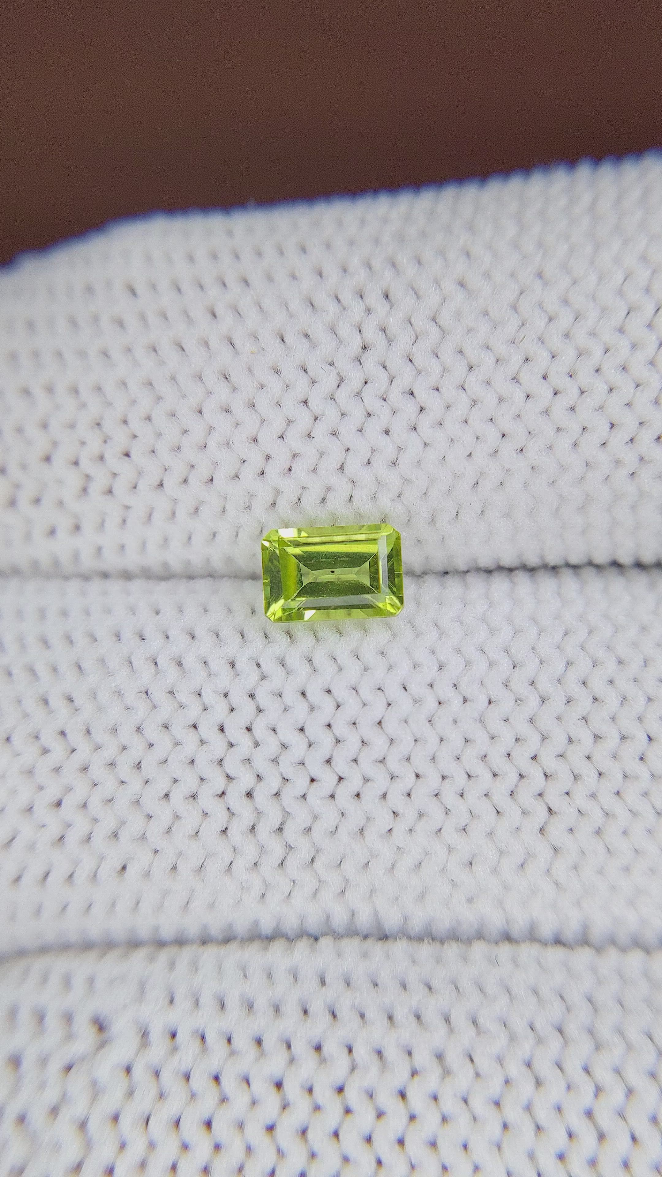 0.71 Ct. Peridot from Ceylon (Sri Lanka) Size Video
