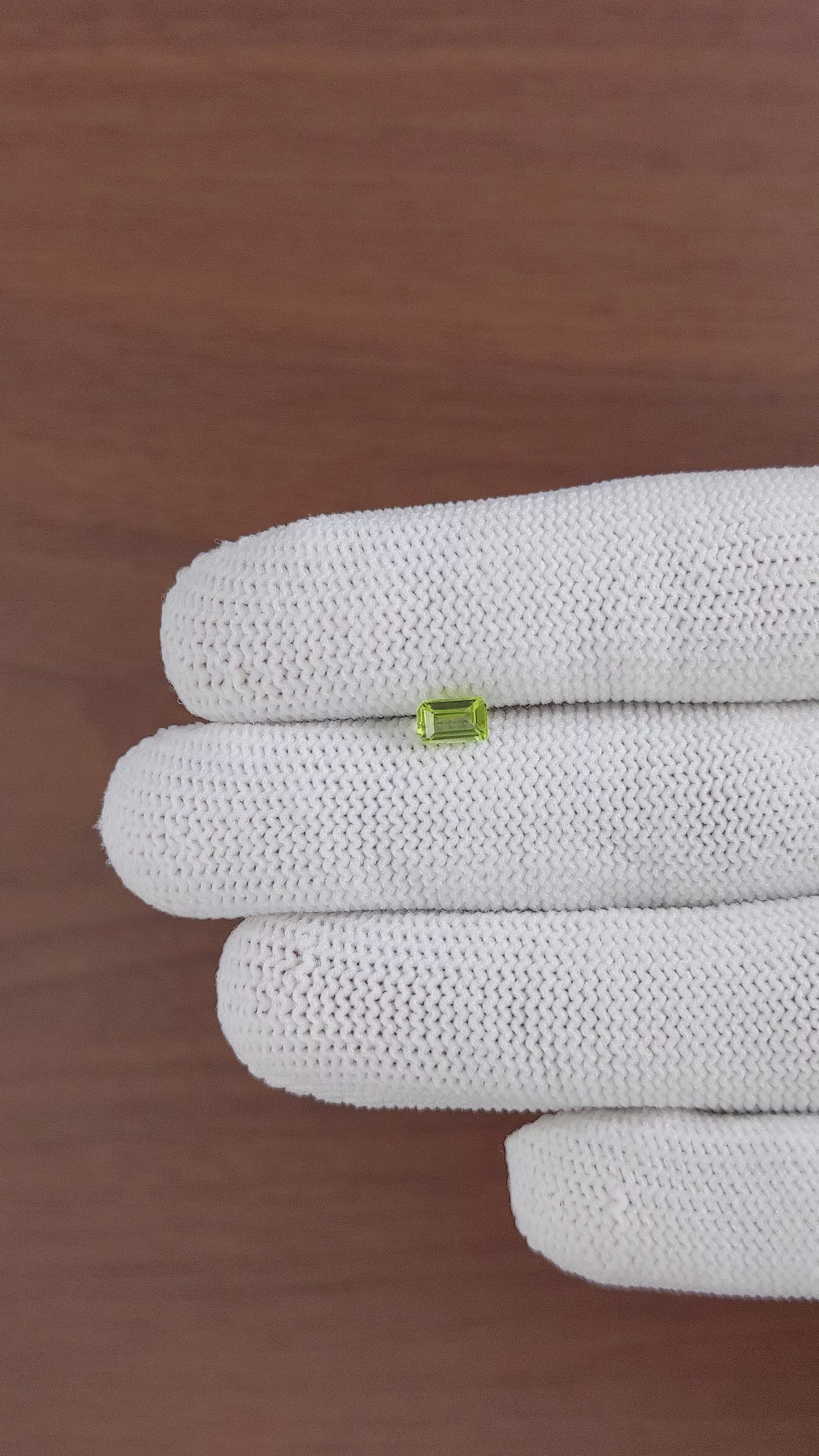 0.63 Ct. Peridot from Ceylon (Sri Lanka) Size Video