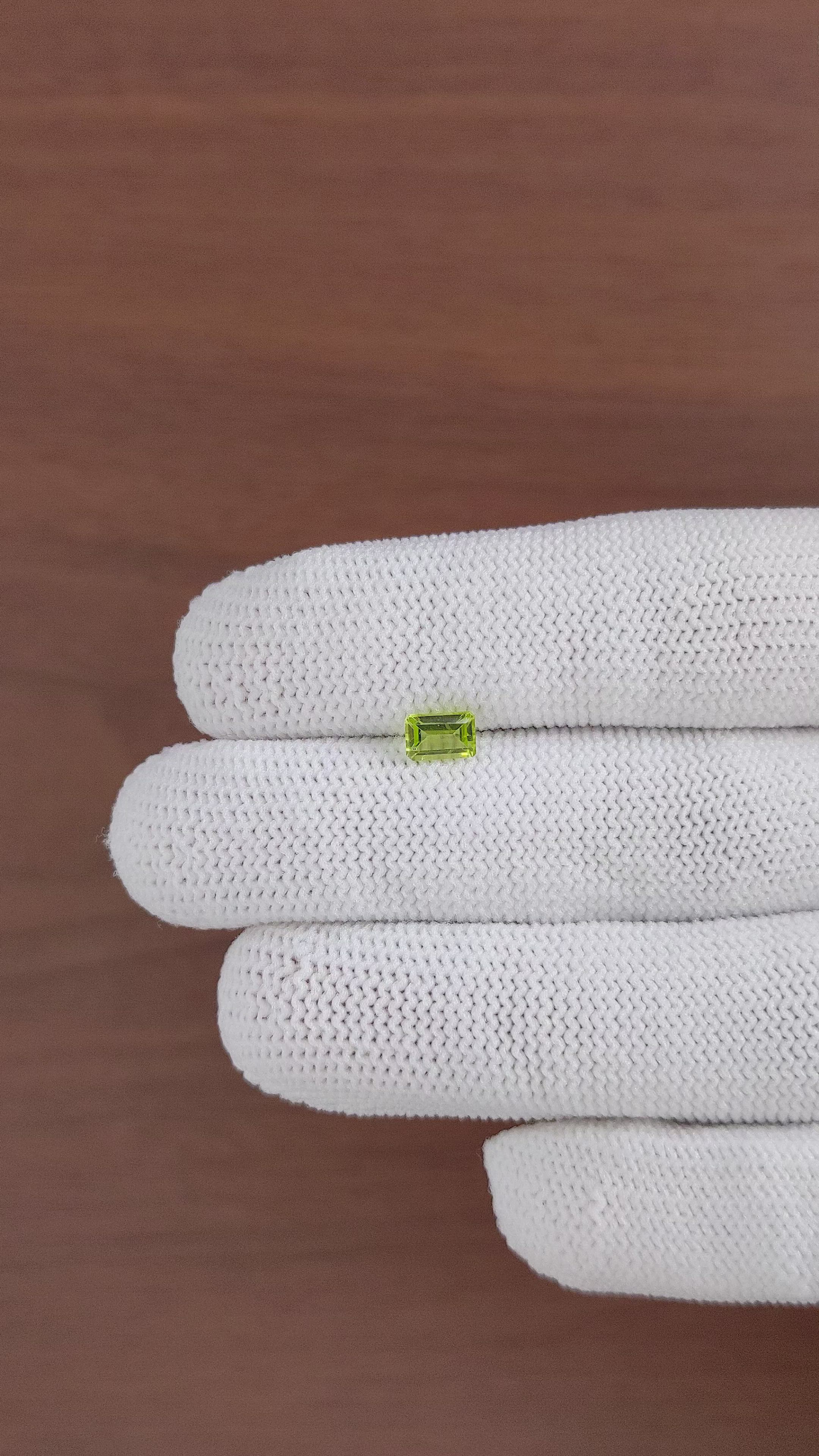 0.68 Ct. Peridot from Ceylon (Sri Lanka) Size Video