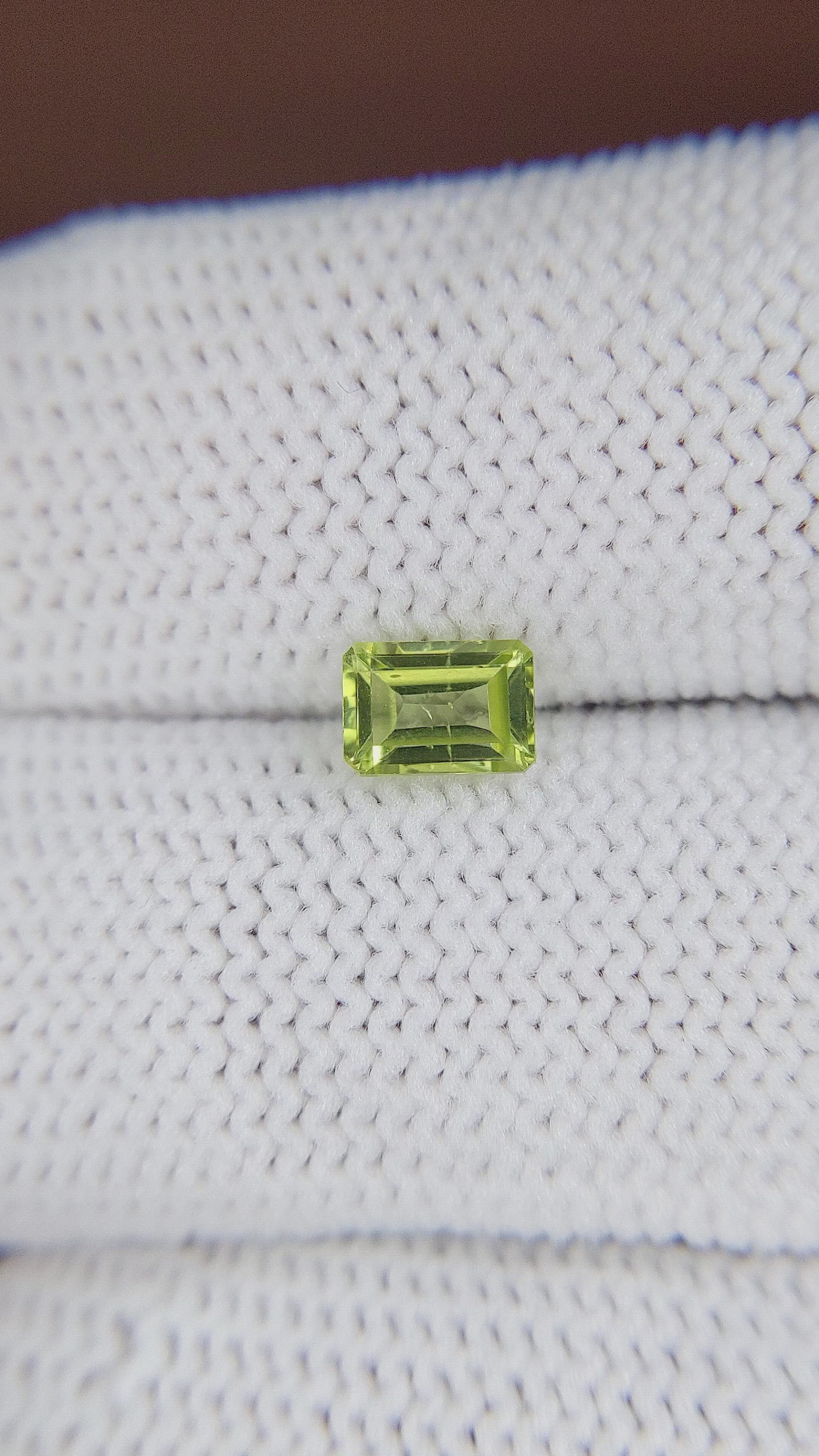 0.71 Ct. Peridot from Ceylon (Sri Lanka) Size Video