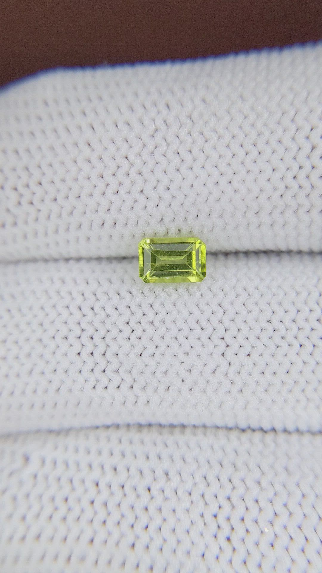 0.68 Ct. Peridot from Ceylon (Sri Lanka) Size Video