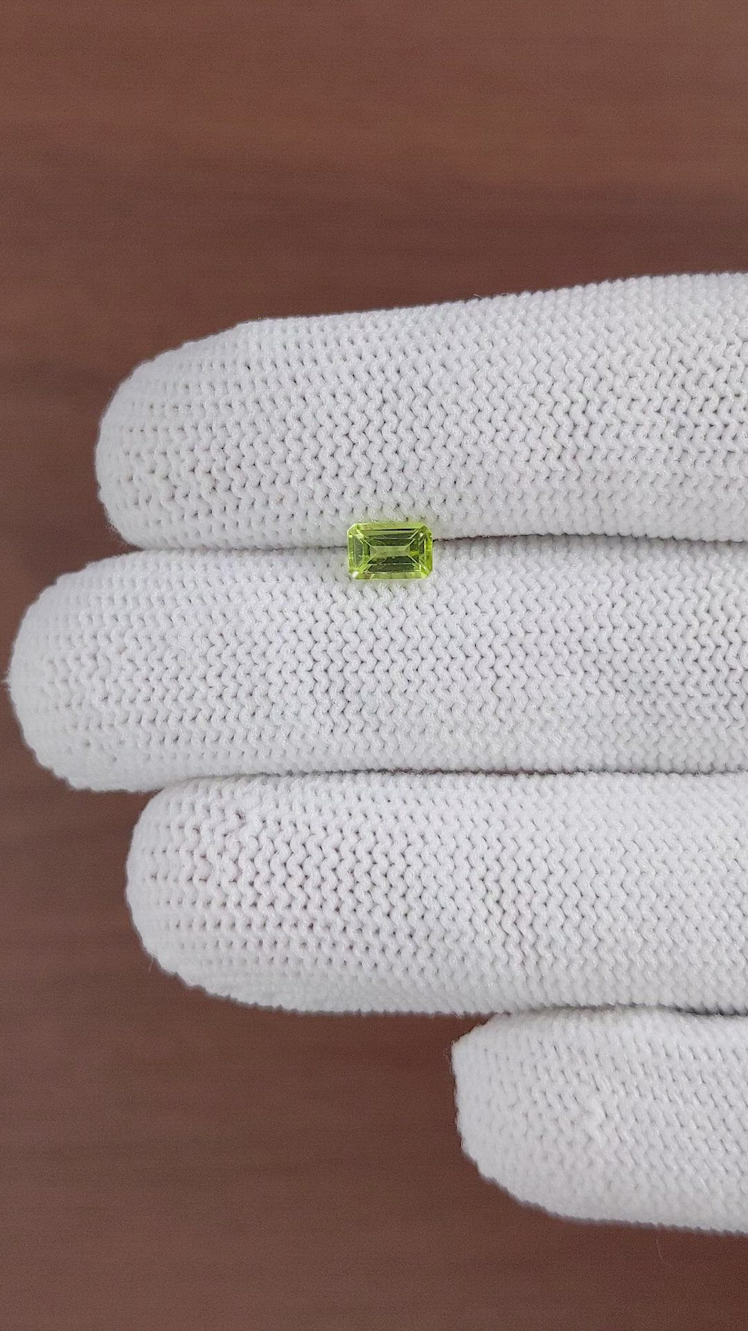 0.68 Ct. Peridot from Ceylon (Sri Lanka) Size Video