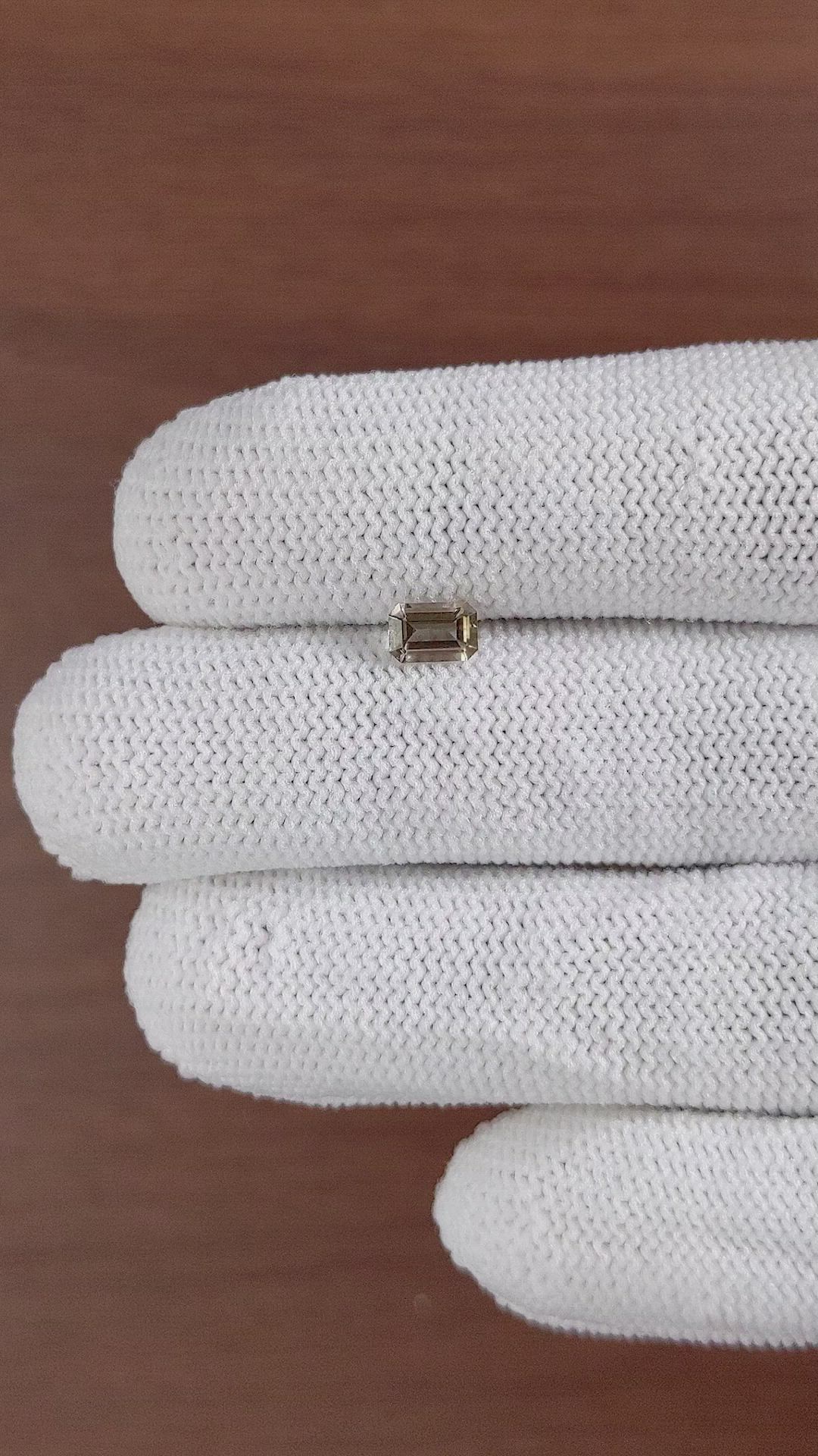 0.58 Ct. Smokey Quartz from Ceylon (Sri Lanka) Size Video