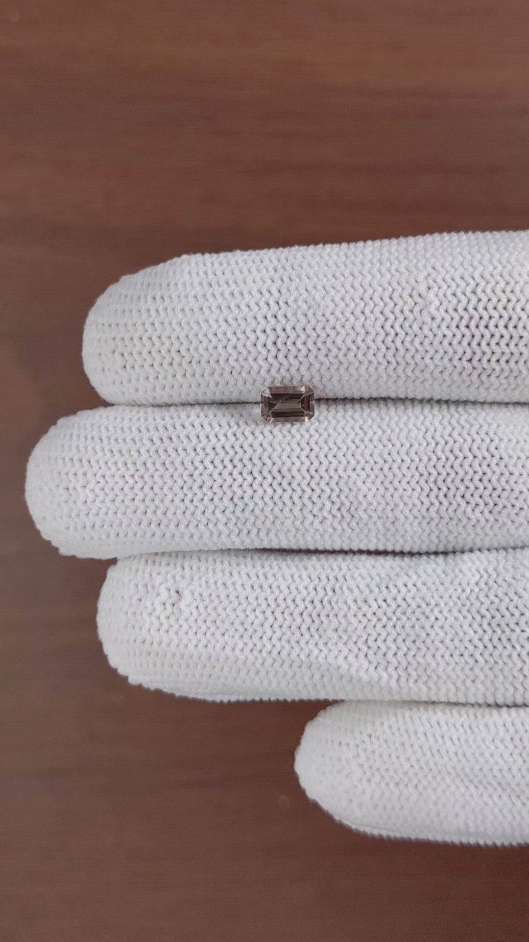 0.46 Ct. Smokey Quartz from Ceylon (Sri Lanka) Size Video