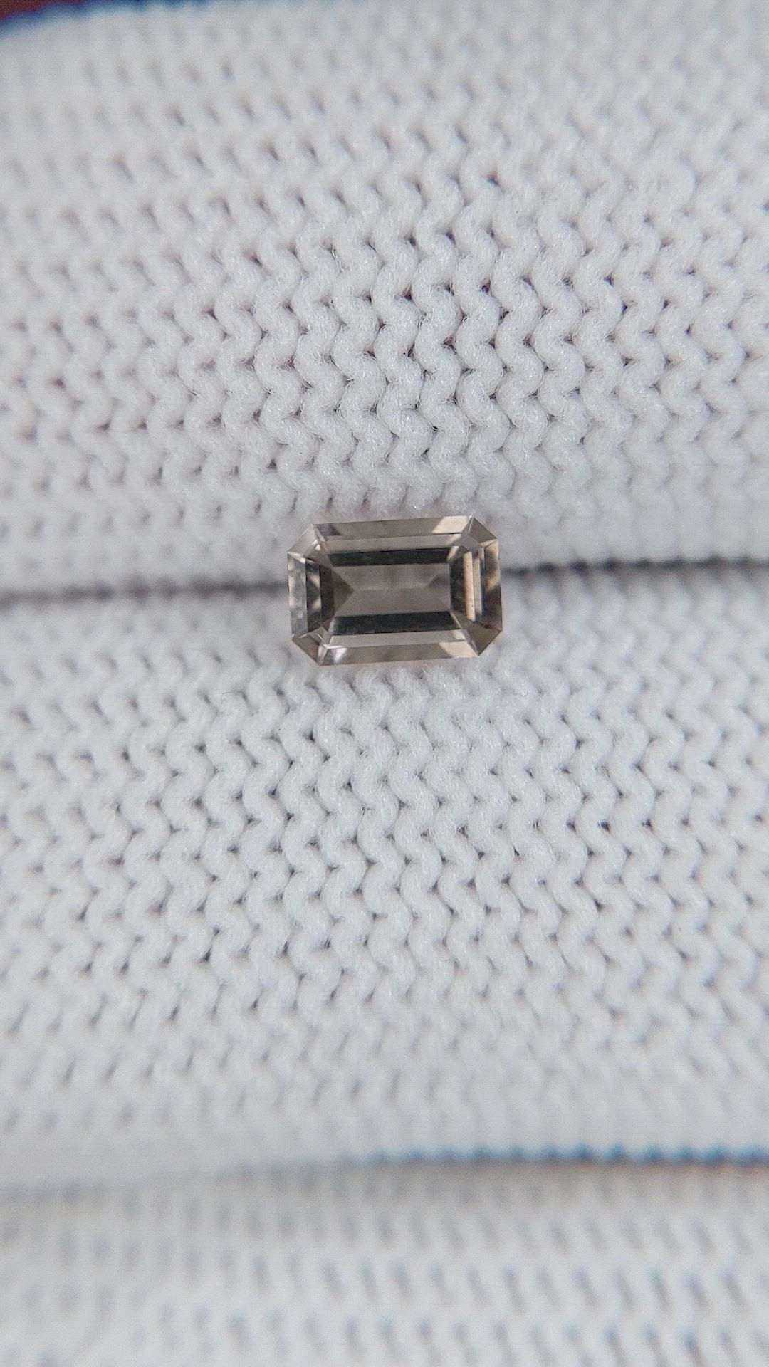 0.48 Ct. Smokey Quartz from Ceylon (Sri Lanka) Size Video