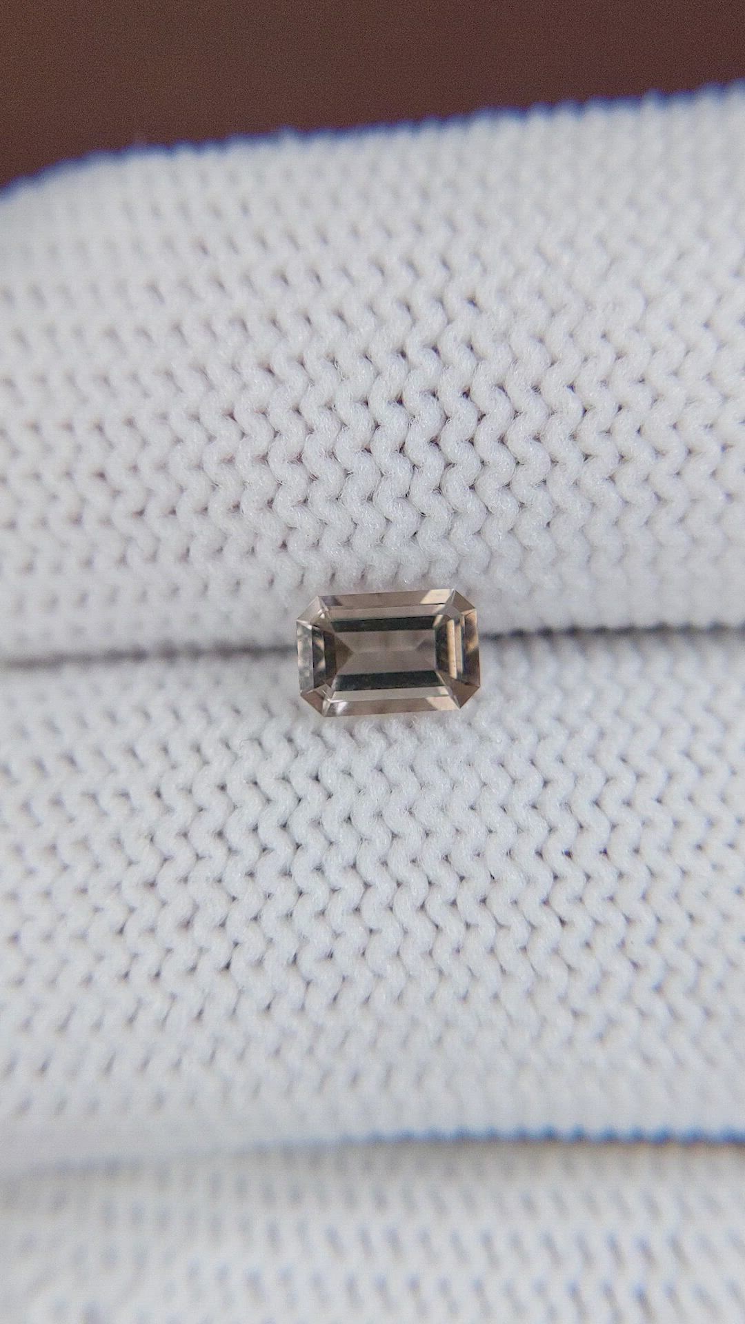 0.47 Ct. Smokey Quartz from Ceylon (Sri Lanka) Size Video