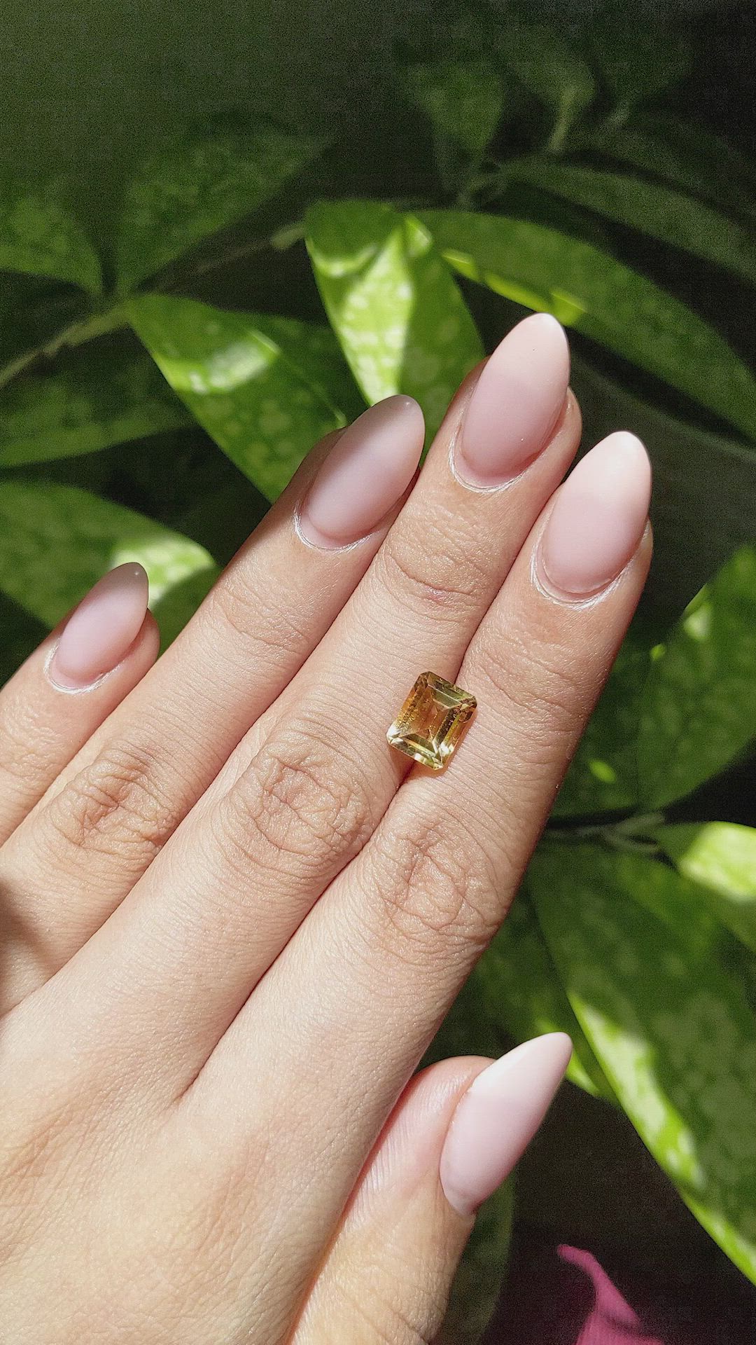 2.07 Ct. Citrine from Ceylon (Sri Lanka) Size Video
