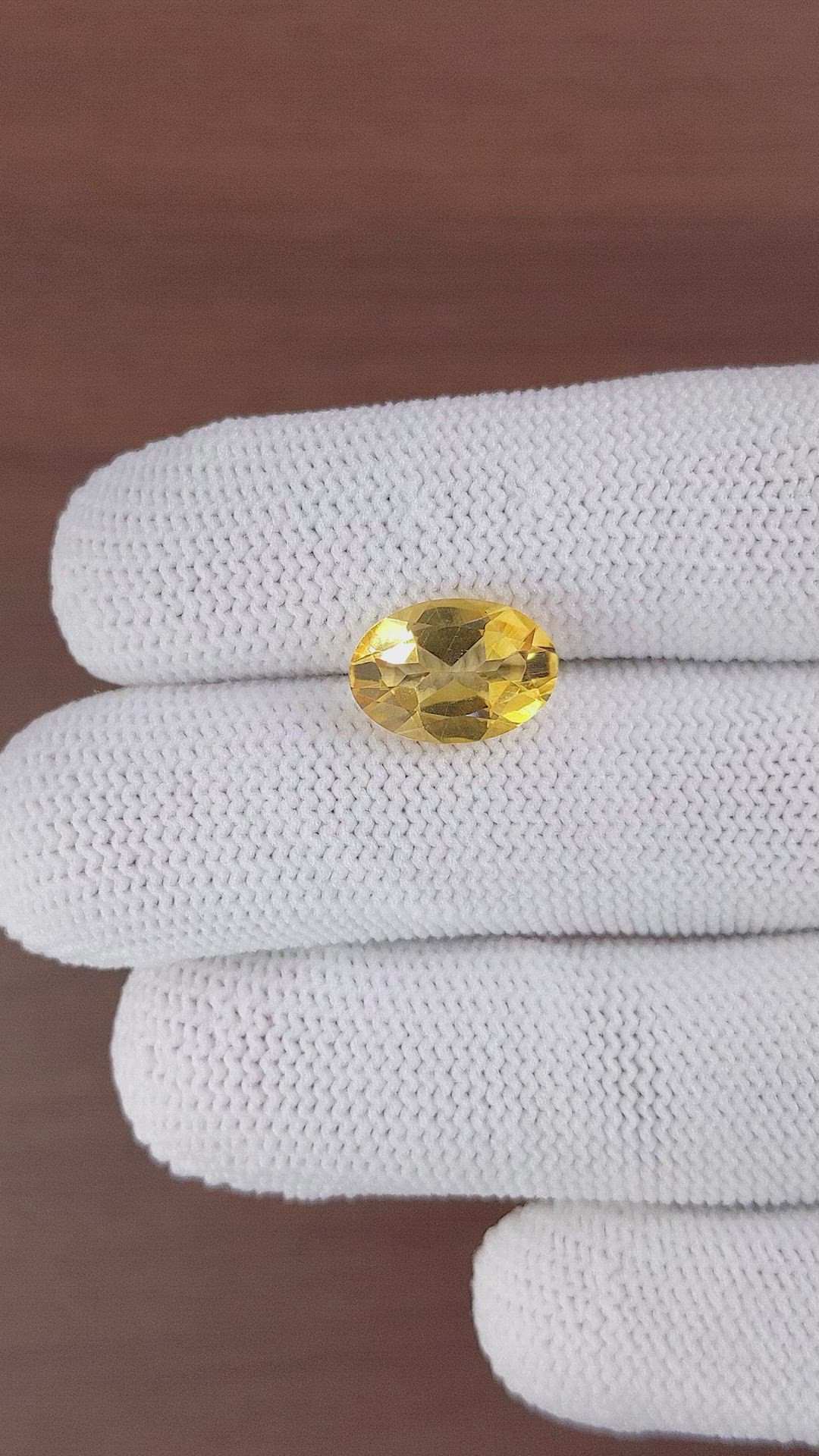 3.59 Ct. Citrine from Ceylon (Sri Lanka) Size Video