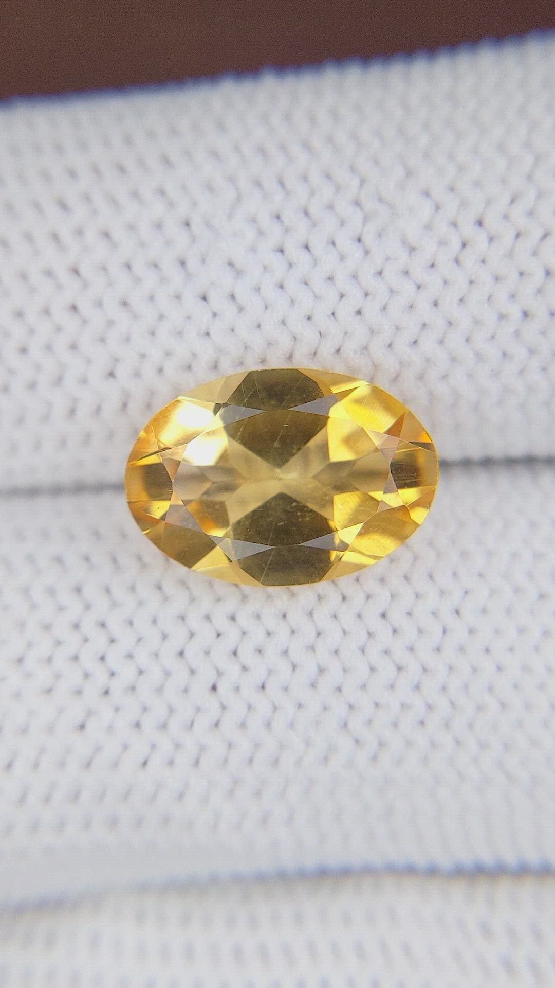 3.59 Ct. Citrine from Ceylon (Sri Lanka) Size Video