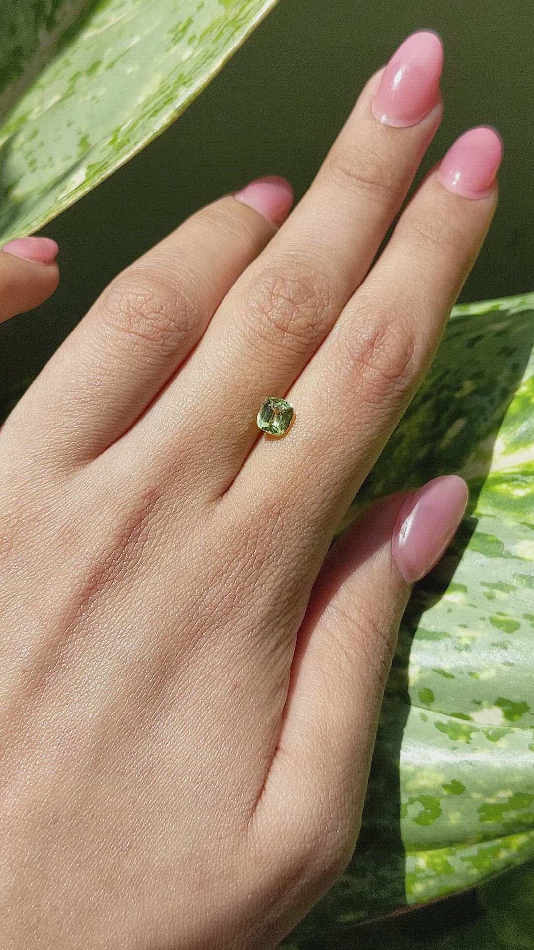 1.06 Ct. Chrysoberyl from Tanzania Size Video