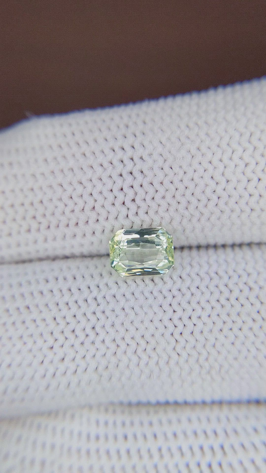 1.30 Ct. Chrysoberyl from Tanzania Size Video