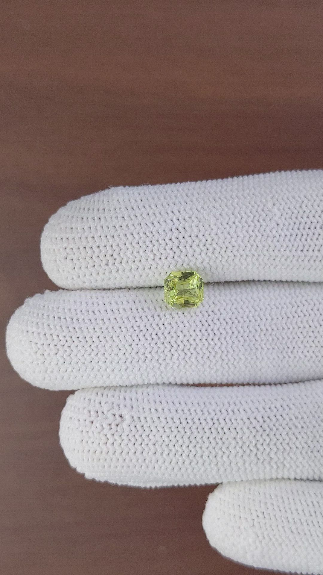 1.63 Ct. Chrysoberyl from Tanzania Size Video