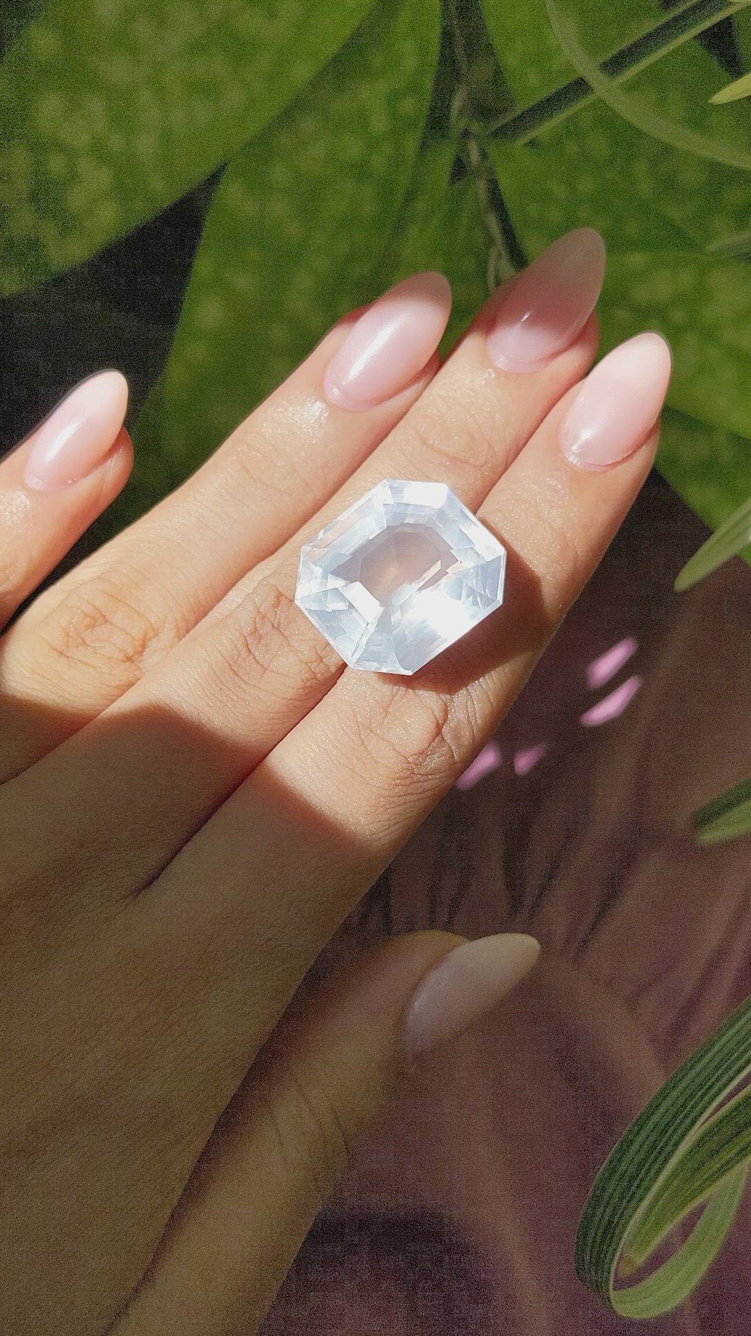 35.52 Ct. Rose Quartz from Ceylon (Sri Lanka) Size Video