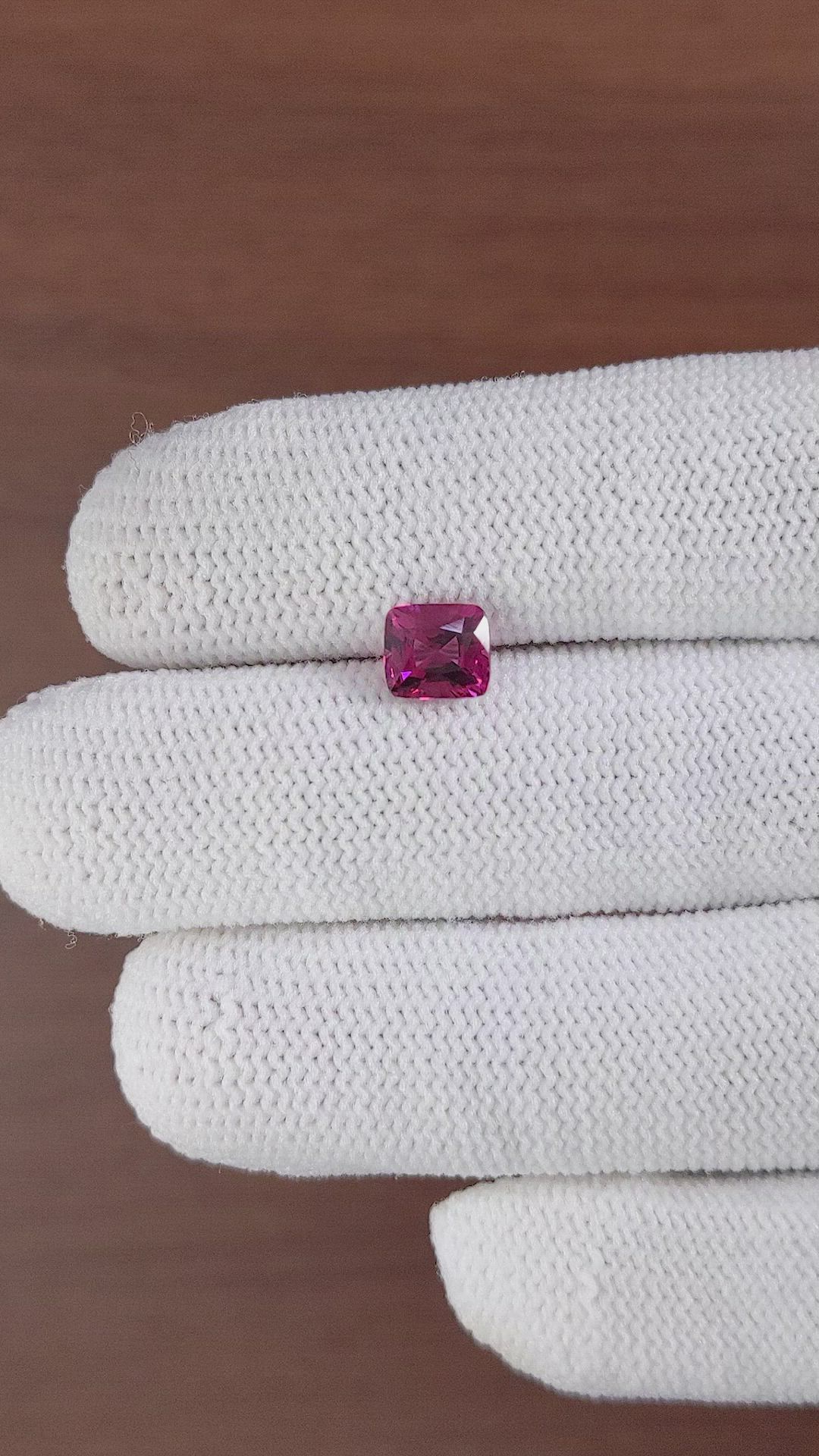 1.54 Ct. Garnet from Ceylon (Sri Lanka) Size Video
