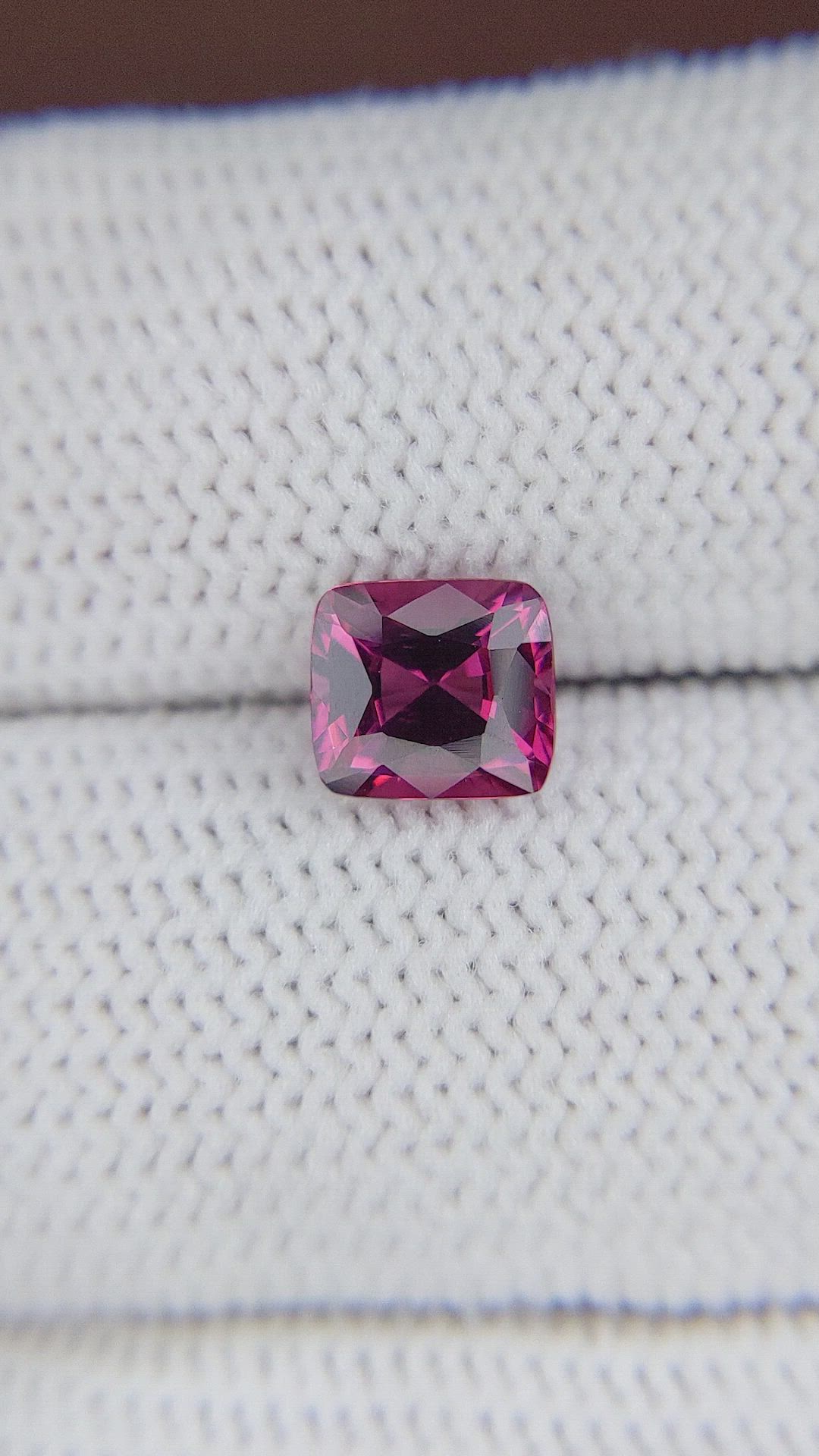 1.54 Ct. Garnet from Ceylon (Sri Lanka) Size Video