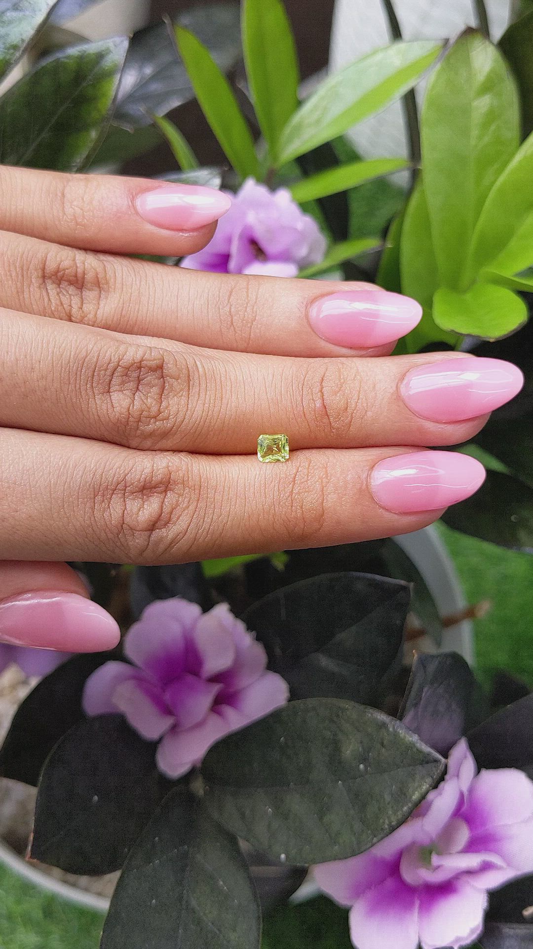 0.45 Ct. Chrysoberyl from Ceylon (Sri Lanka) Size Video