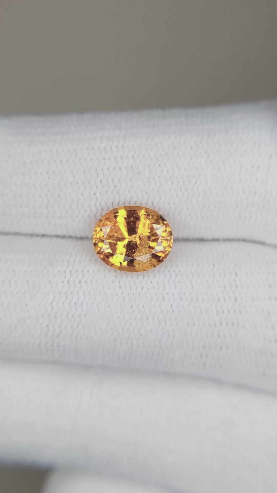 2.34 Ct. Spessartite Garnet Size Video