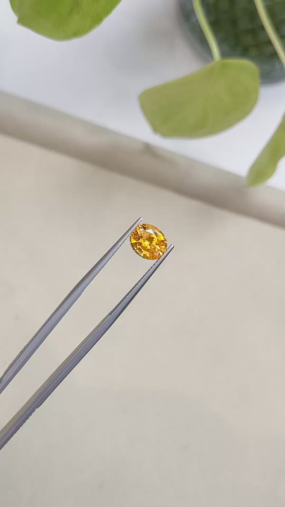 2.34 Ct. Spessartite Garnet Size Video
