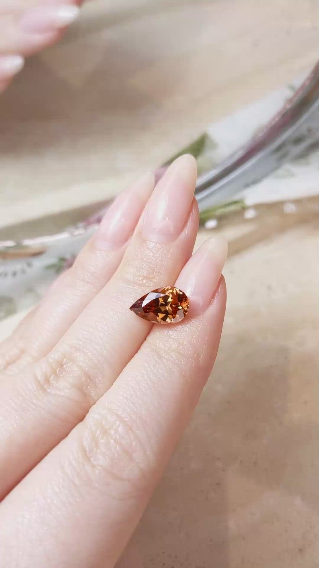 4.01 Ct. Zircon from Tanzania Size Video
