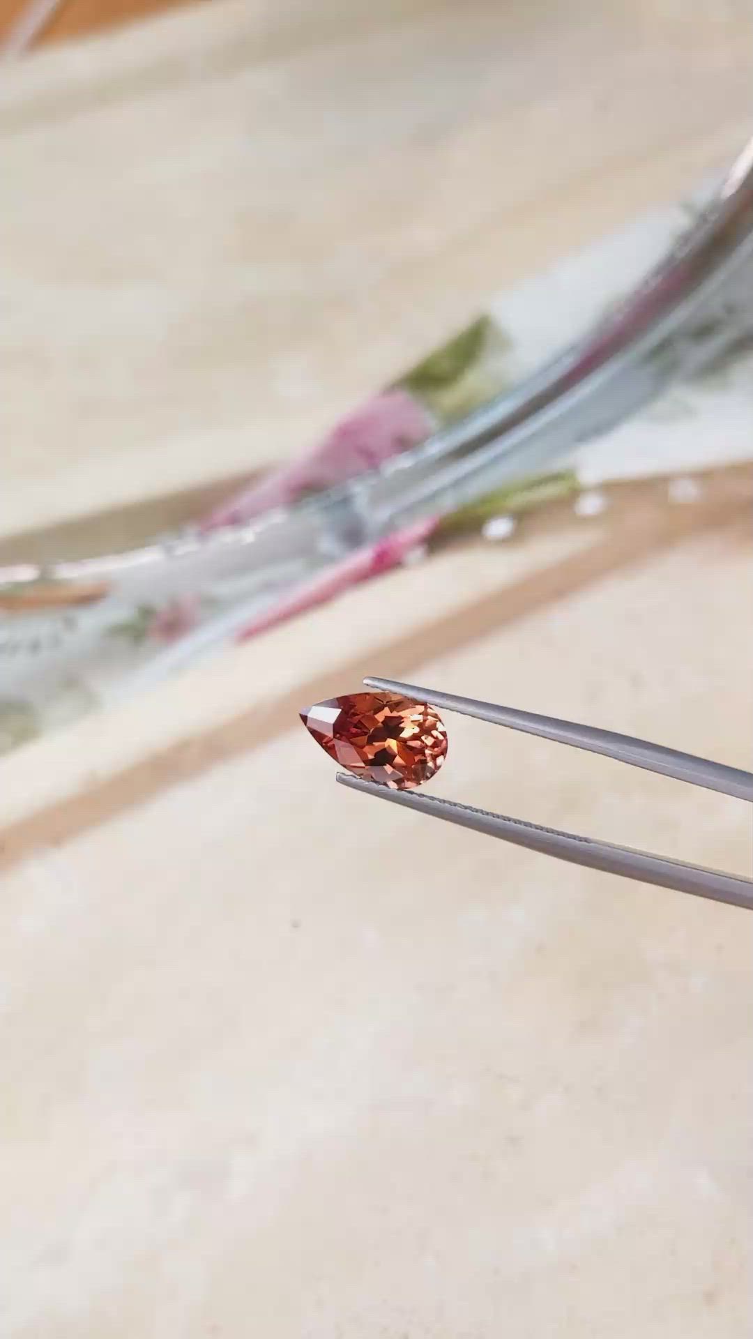 4.01 Ct. Zircon from Tanzania Size Video