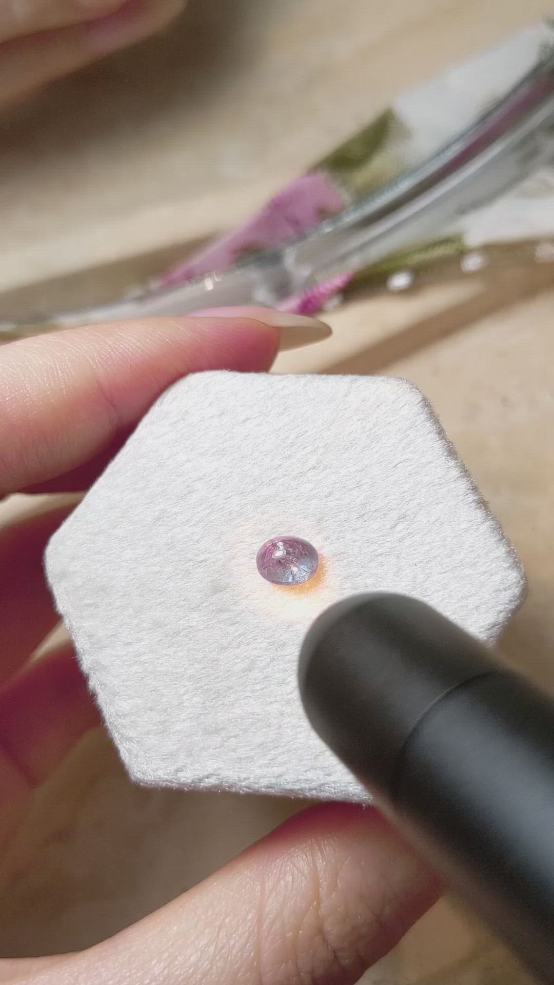 0.95 Ct. Cabochon Alexandrite from Russia Size Video