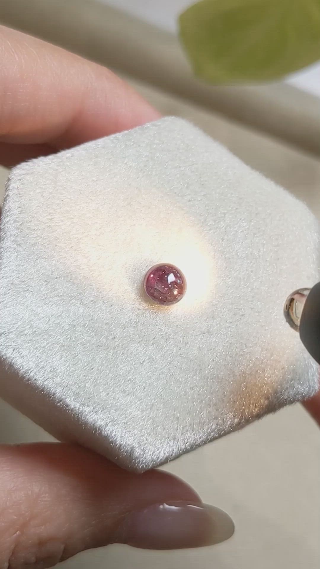 0.92 Ct. Cabochon Alexandrite from Russia Size Video