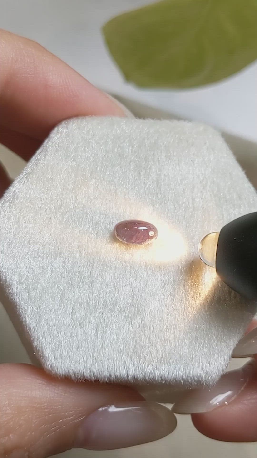 0.83 Ct. Cabochon Alexandrite from Russia Size Video